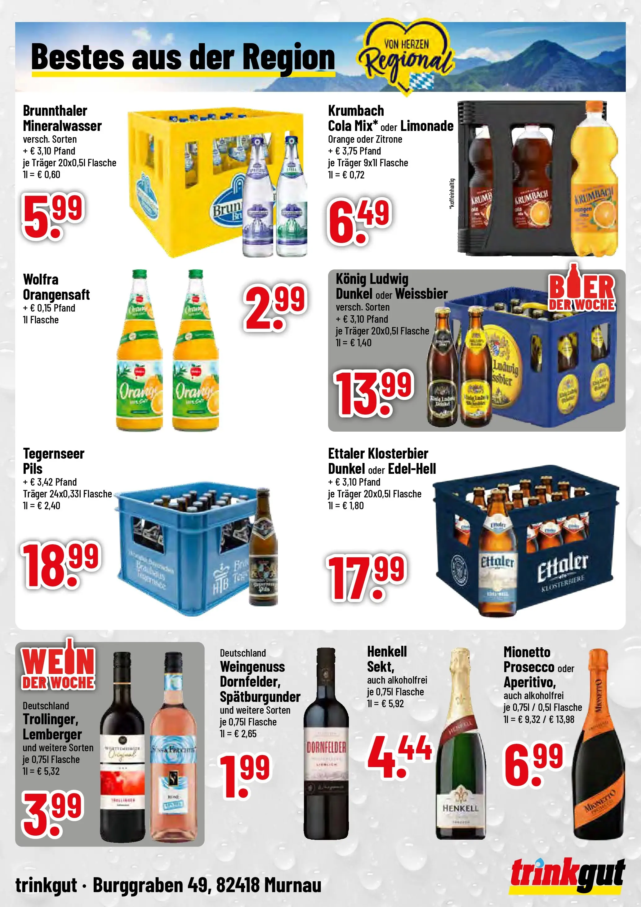 Trinkgut - trinkgut: Wochenangebote (ab 02.02.2026) » Angebote online | Seite: 4 | Produkte: Cola, Orangensaft, Mineralwasser, Zitrone
