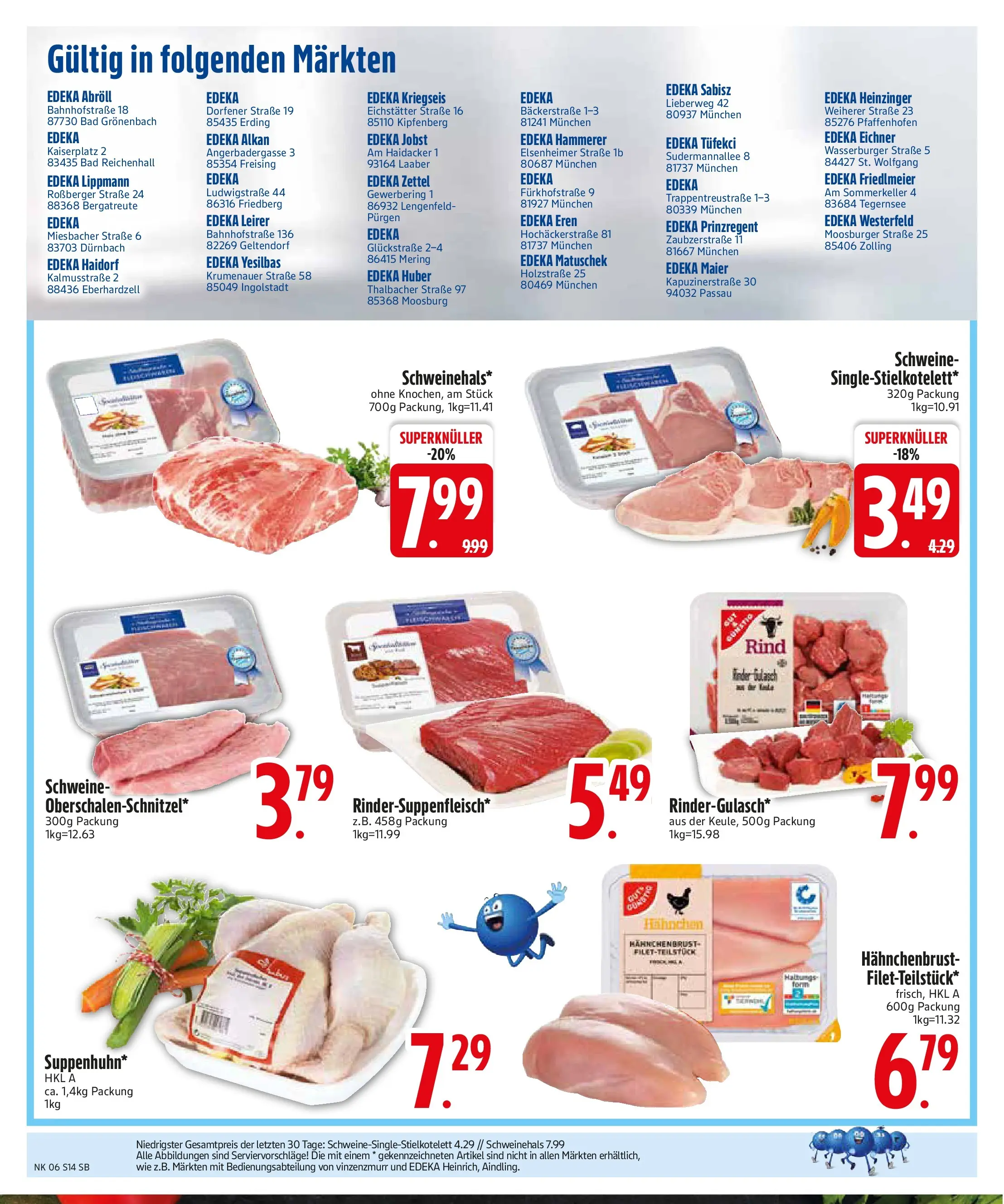 Edeka prospekt München	 (ab 01.02.2026) » Angebote Online | Seite: 14 | Produkte: Hahnchen, Bad, Hahnchenbrust