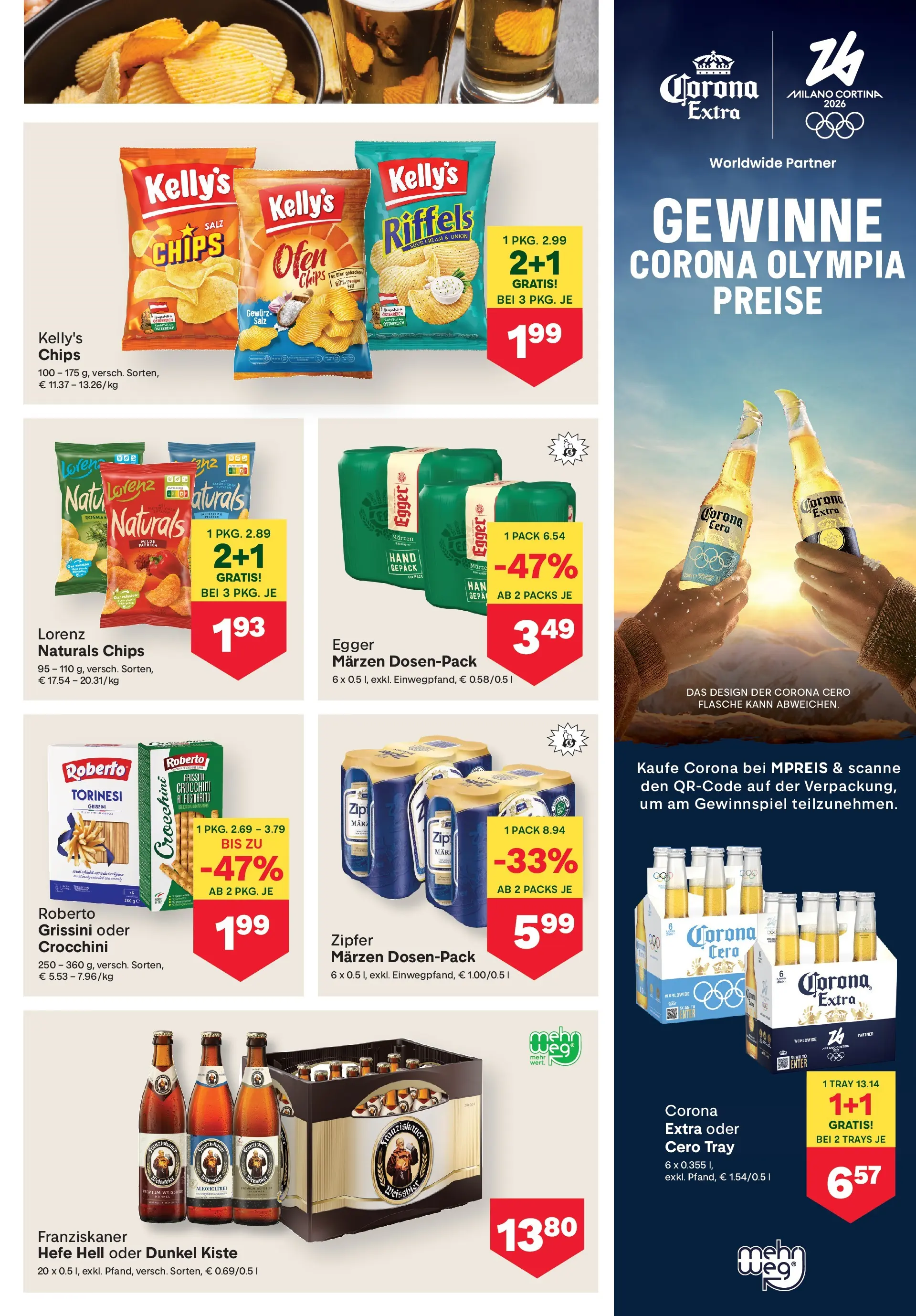 MPREIS St.Gallenkirch von 05.02.2026 - Aktuelle Angebote | Seite: 13 | Produkte: Chips, Salz, Ofen