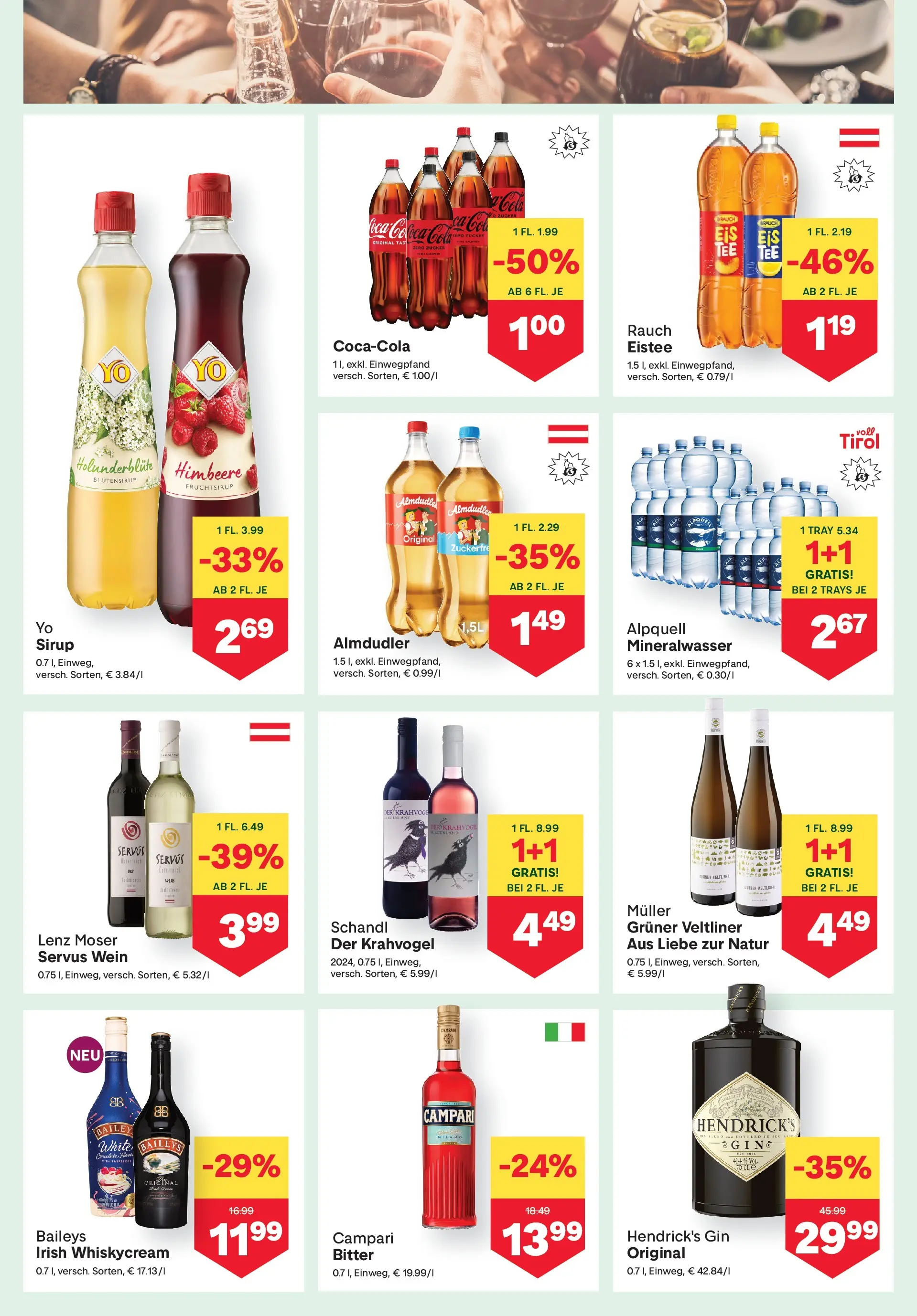 MPREIS St.Gallenkirch von 05.02.2026 - Aktuelle Angebote | Seite: 14 | Produkte: Gin, Nauriit, Himbeere, Wein