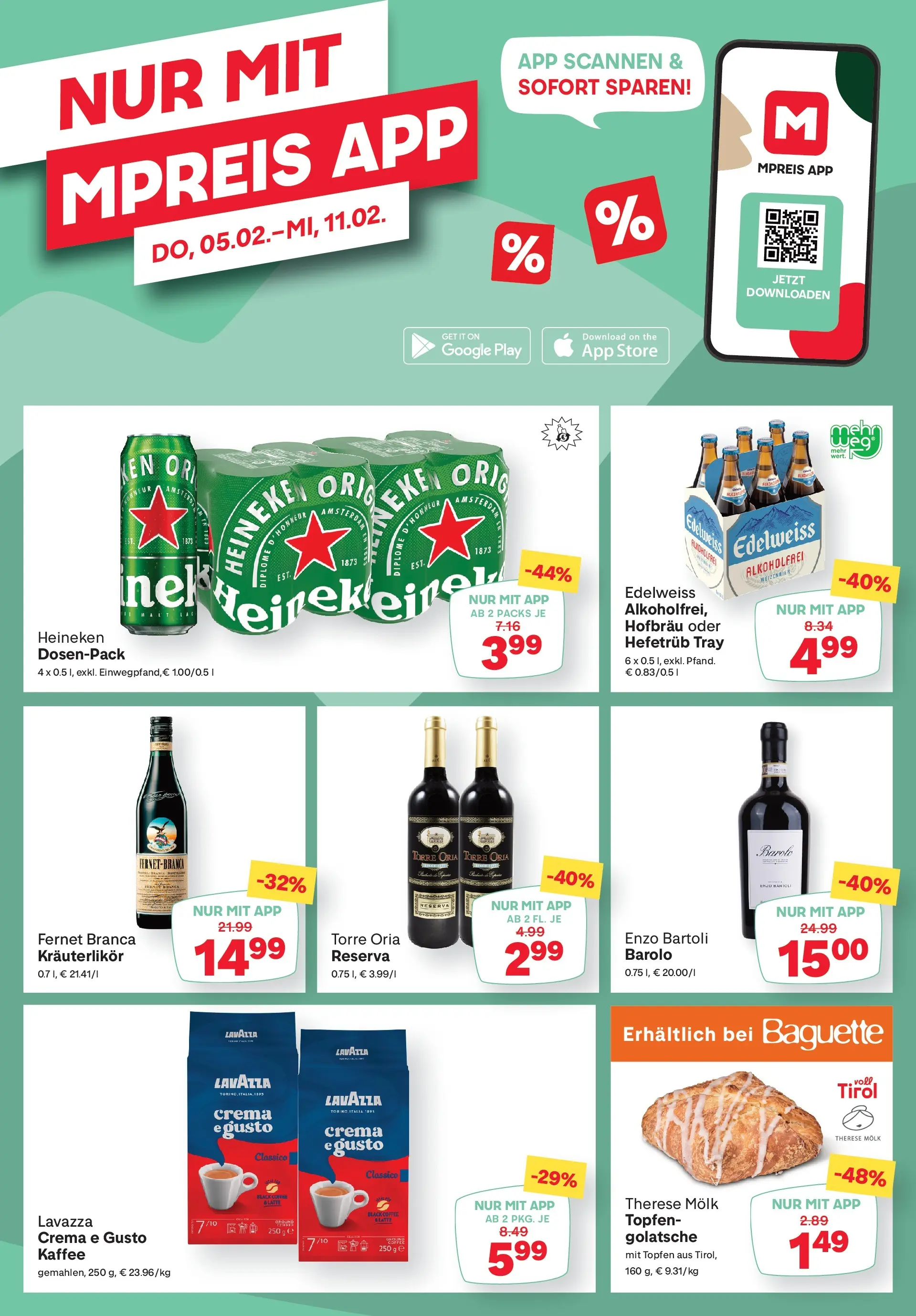 MPREIS St.Gallenkirch von 05.02.2026 - Aktuelle Angebote | Seite: 18 | Produkte: Jääkaappipakastin, Kaffee