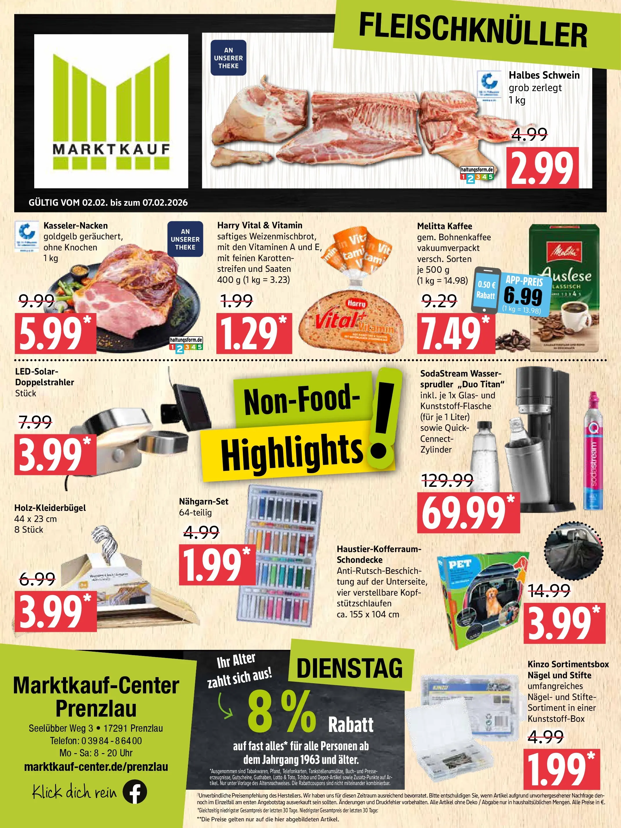 Edeka prospekt Prenzlau	 (ab 02.02.2026) » Angebote Online | Seite: 1 | Produkte: Melitta, Melitta kaffee, Theke, Telefon