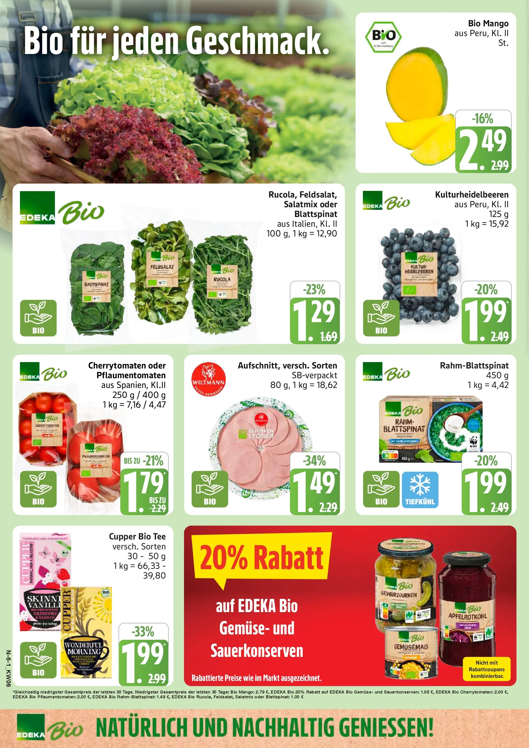Edeka prospekt Cuxhaven	 (ab 01.02.2026) » Angebote Online | Seite: 6 | Produkte: Rucola, Apple, Heidelbeeren, Tee