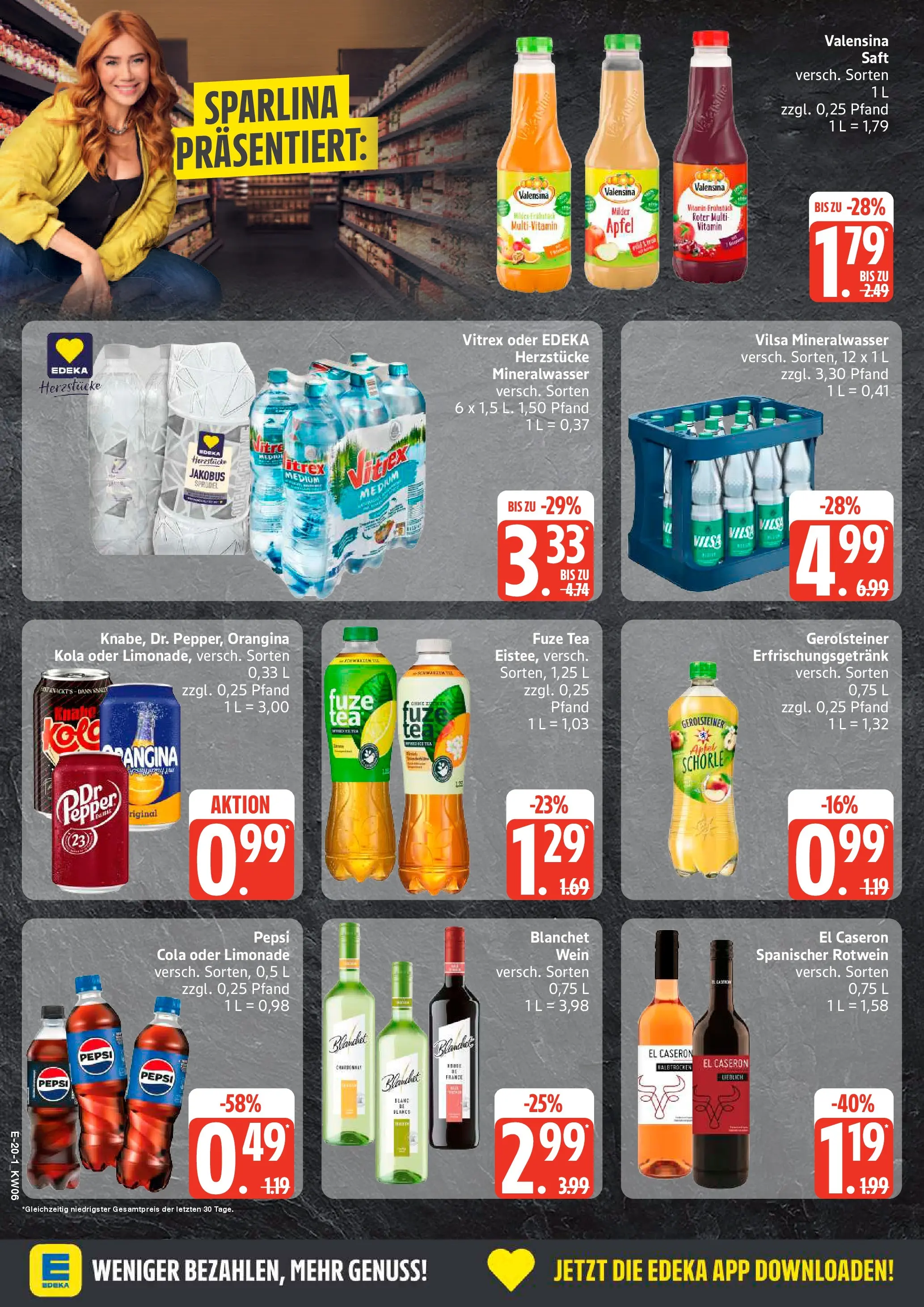 Edeka prospekt Hamburg	 (ab 01.02.2026) » Angebote Online | Seite: 20 | Produkte: Fuze tea, Rotwein, Äpfel, Wein