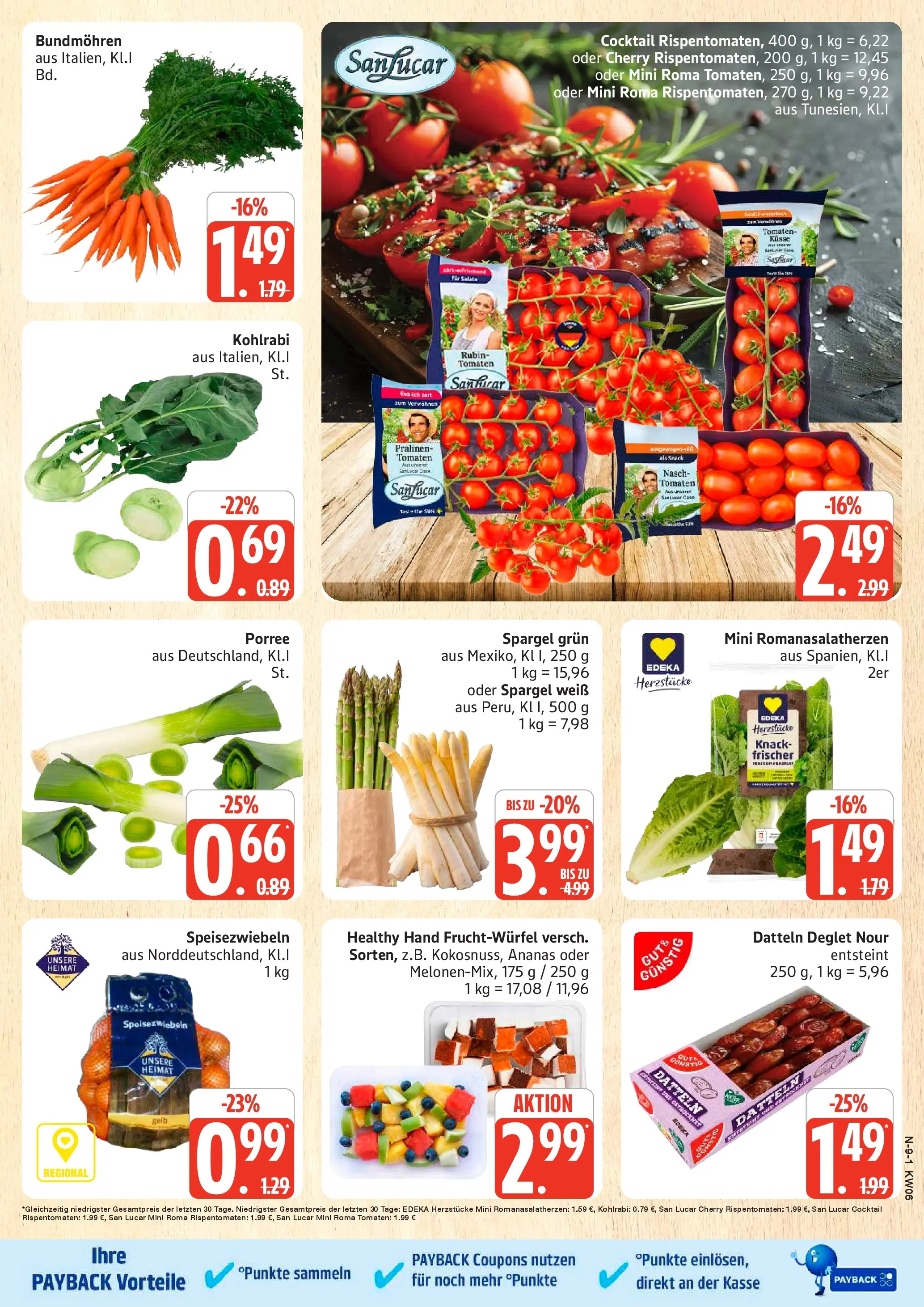 Edeka prospekt Cuxhaven	 (ab 01.02.2026) » Angebote Online | Seite: 9 | Produkte: Kohlrabi, Ananas, Tomaten, Spargel