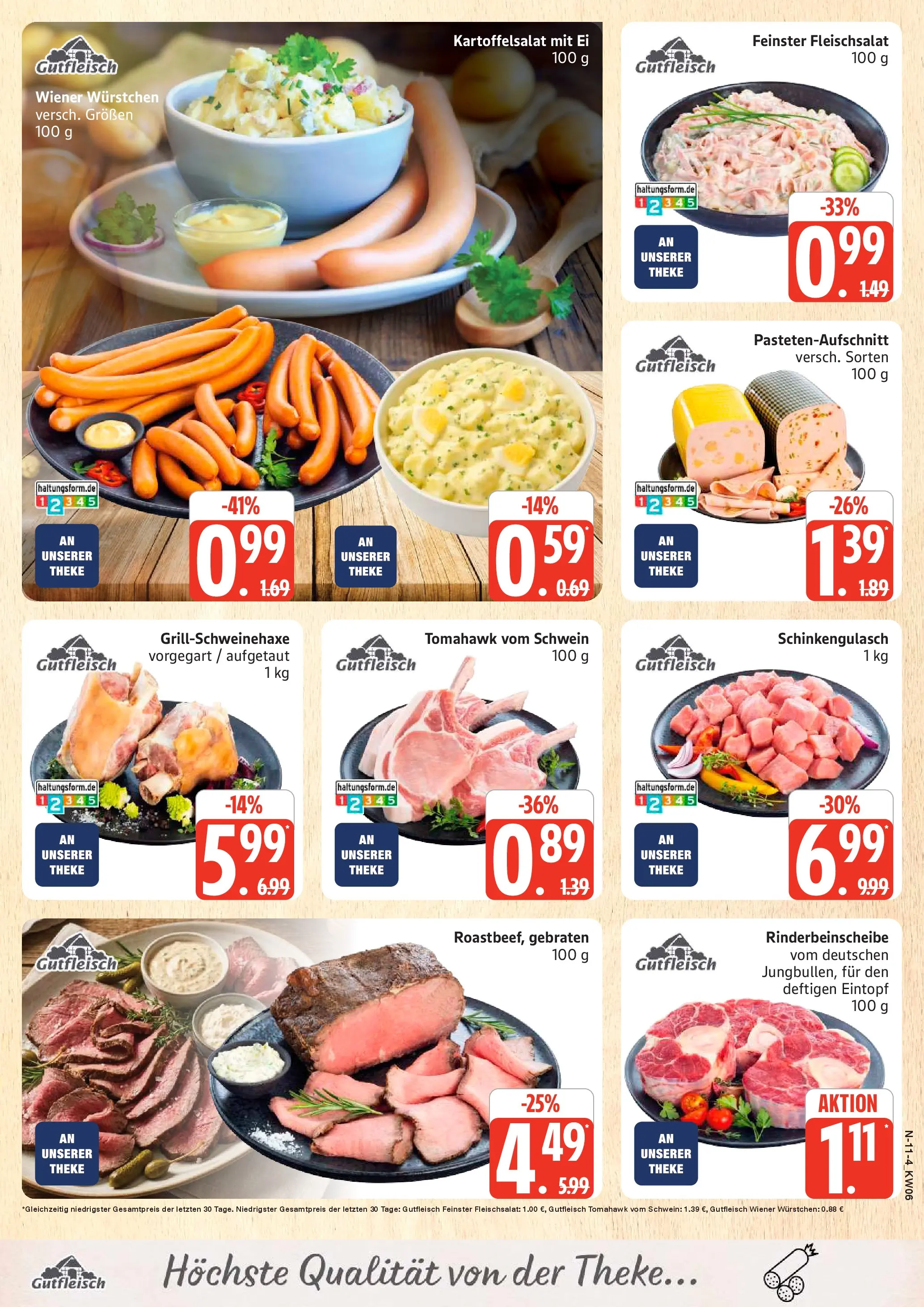 Edeka prospekt Rostock	 (ab 01.02.2026) » Angebote Online | Seite: 11 | Produkte: Wiener wurstchen, Theke