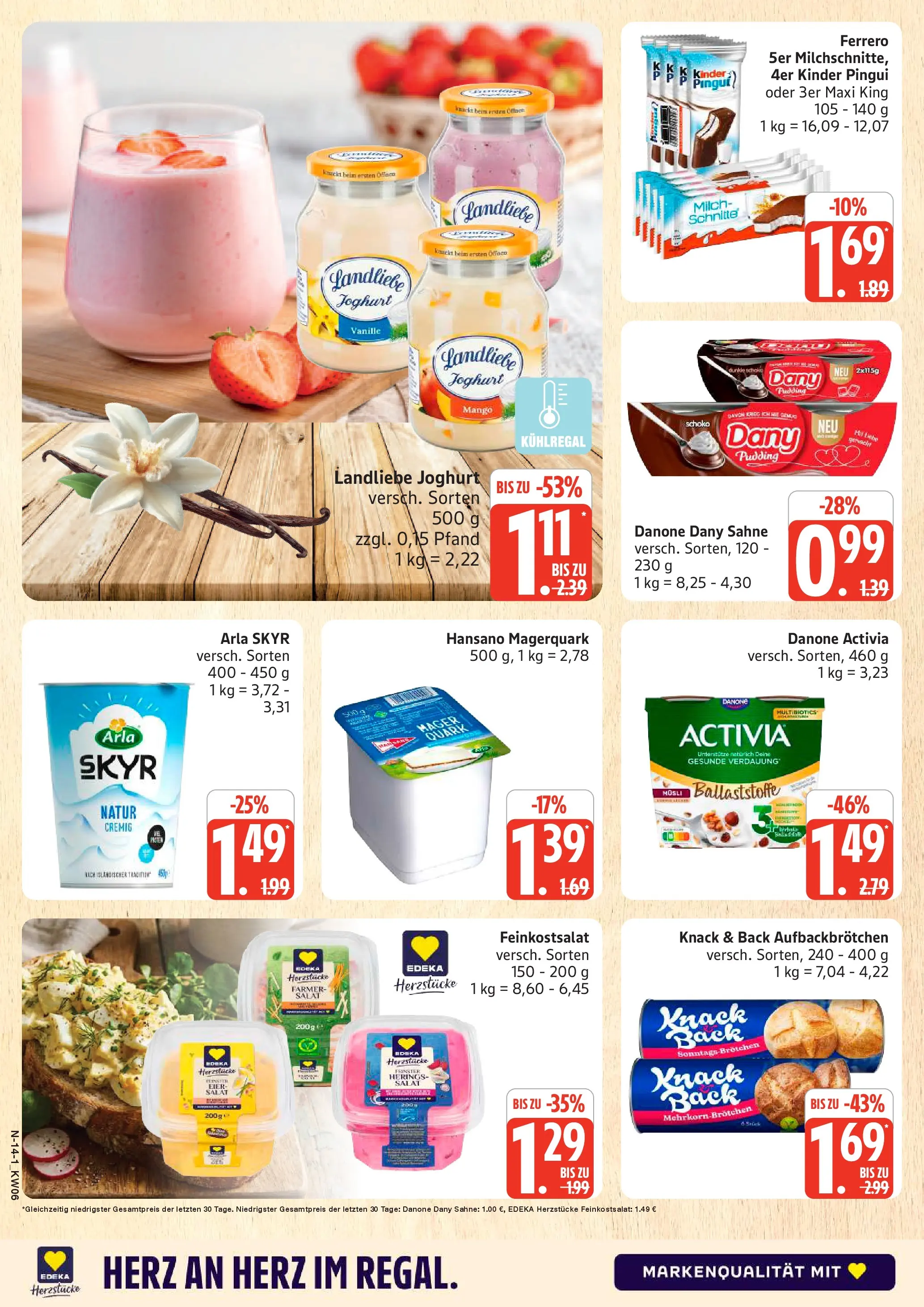 Edeka prospekt Cuxhaven	 (ab 01.02.2026) » Angebote Online | Seite: 14 | Produkte: Activia, Quark, Joghurt, Pudding