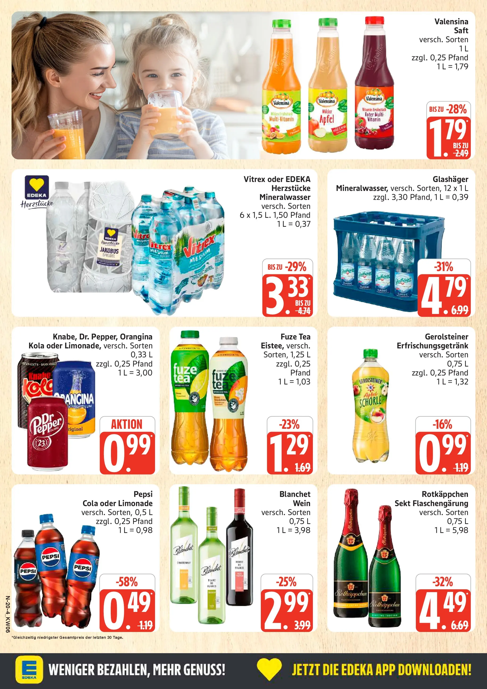 Edeka prospekt Rostock	 (ab 01.02.2026) » Angebote Online | Seite: 20 | Produkte: Rotkappchen sekt, Limonade, Pepsi, Rotkäppchen