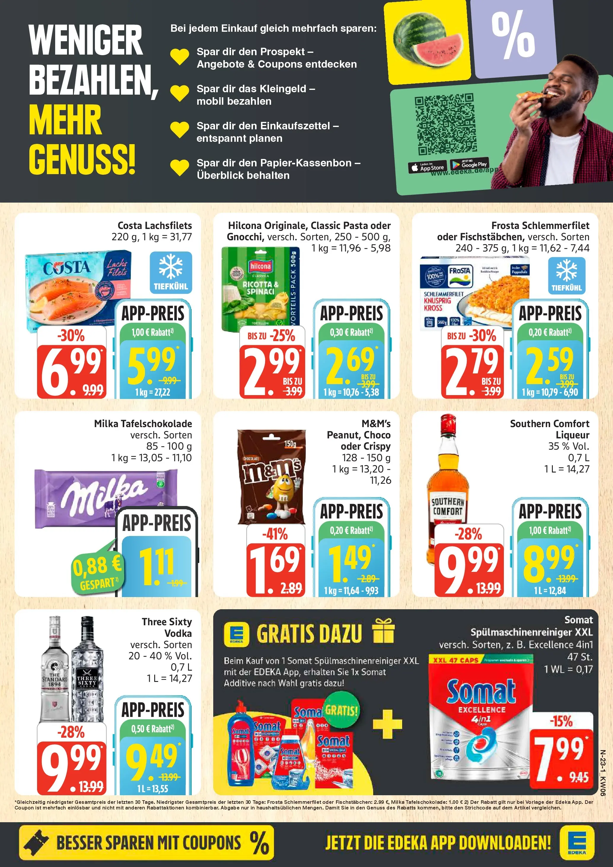 Edeka prospekt Cuxhaven	 (ab 01.02.2026) » Angebote Online | Seite: 23 | Produkte: M&M's, Frosta, Fischstabchen, Spülmaschinenreiniger