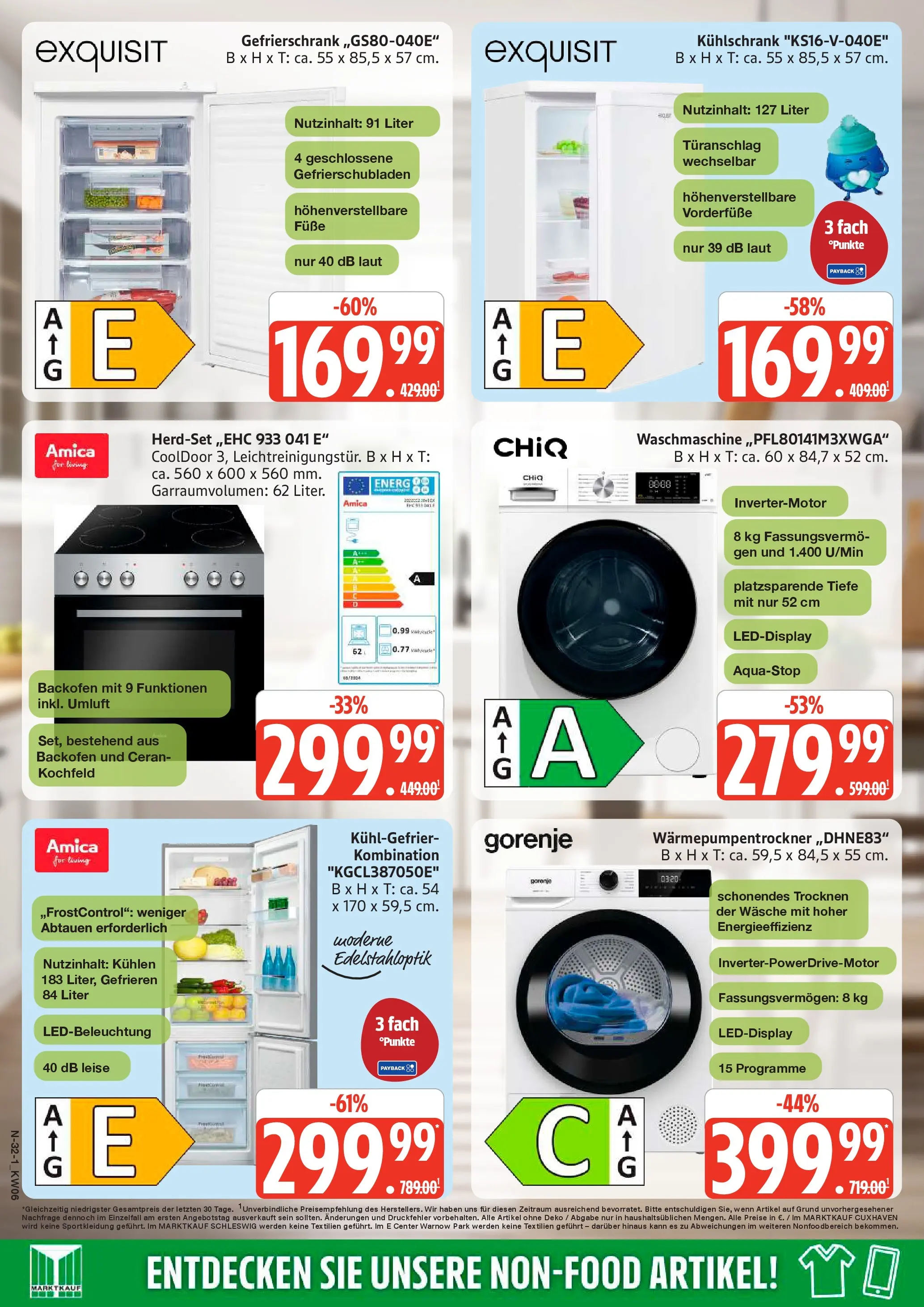 Edeka prospekt Cuxhaven	 (ab 01.02.2026) » Angebote Online | Seite: 32 | Produkte: Gorenje, Gefrierschrank, Kühlschrank, Waschmaschine