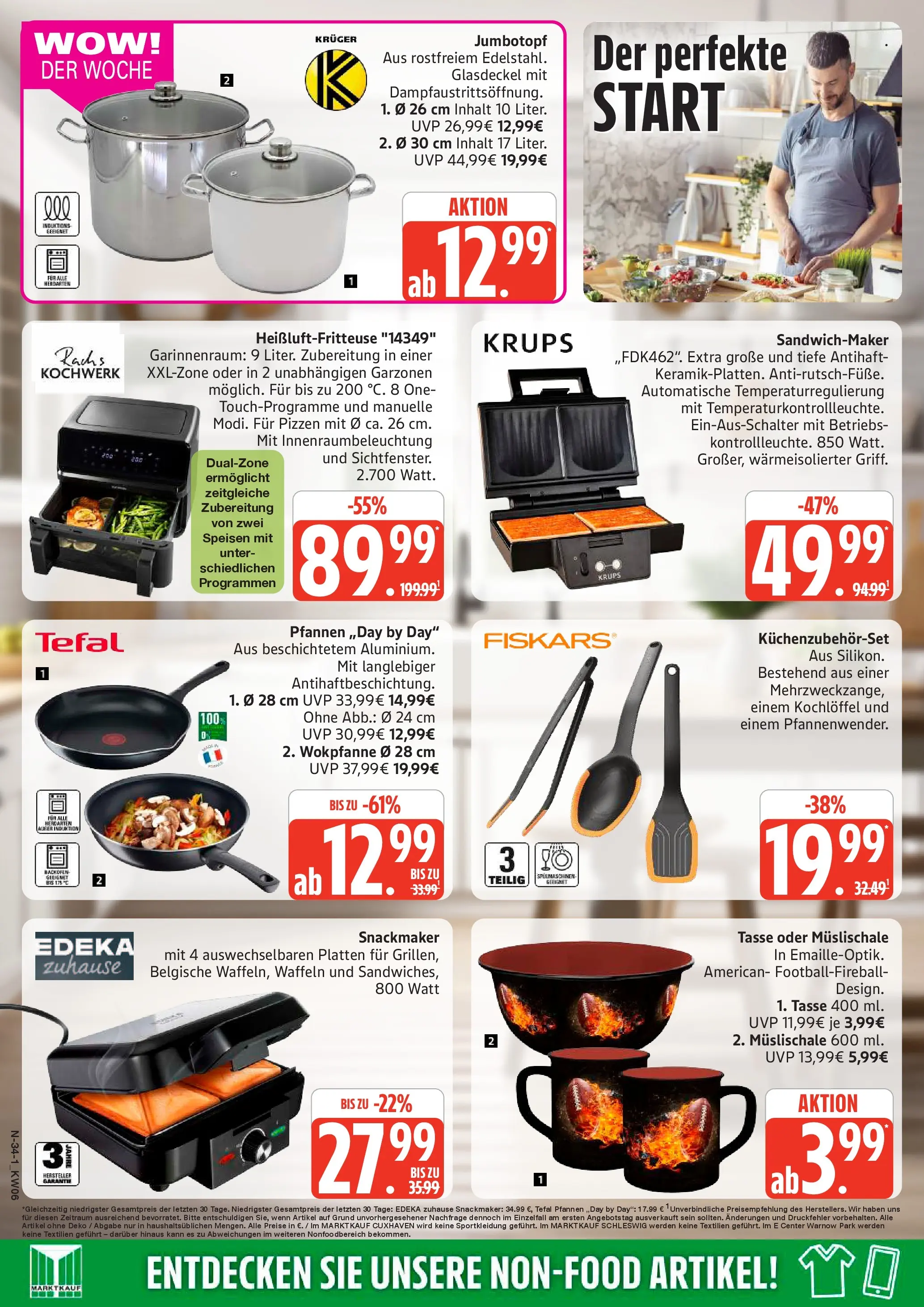 Edeka prospekt Cuxhaven	 (ab 01.02.2026) » Angebote Online | Seite: 34 | Produkte: Krups, Sandwichmaker, Waffeln, Heißluftfritteuse