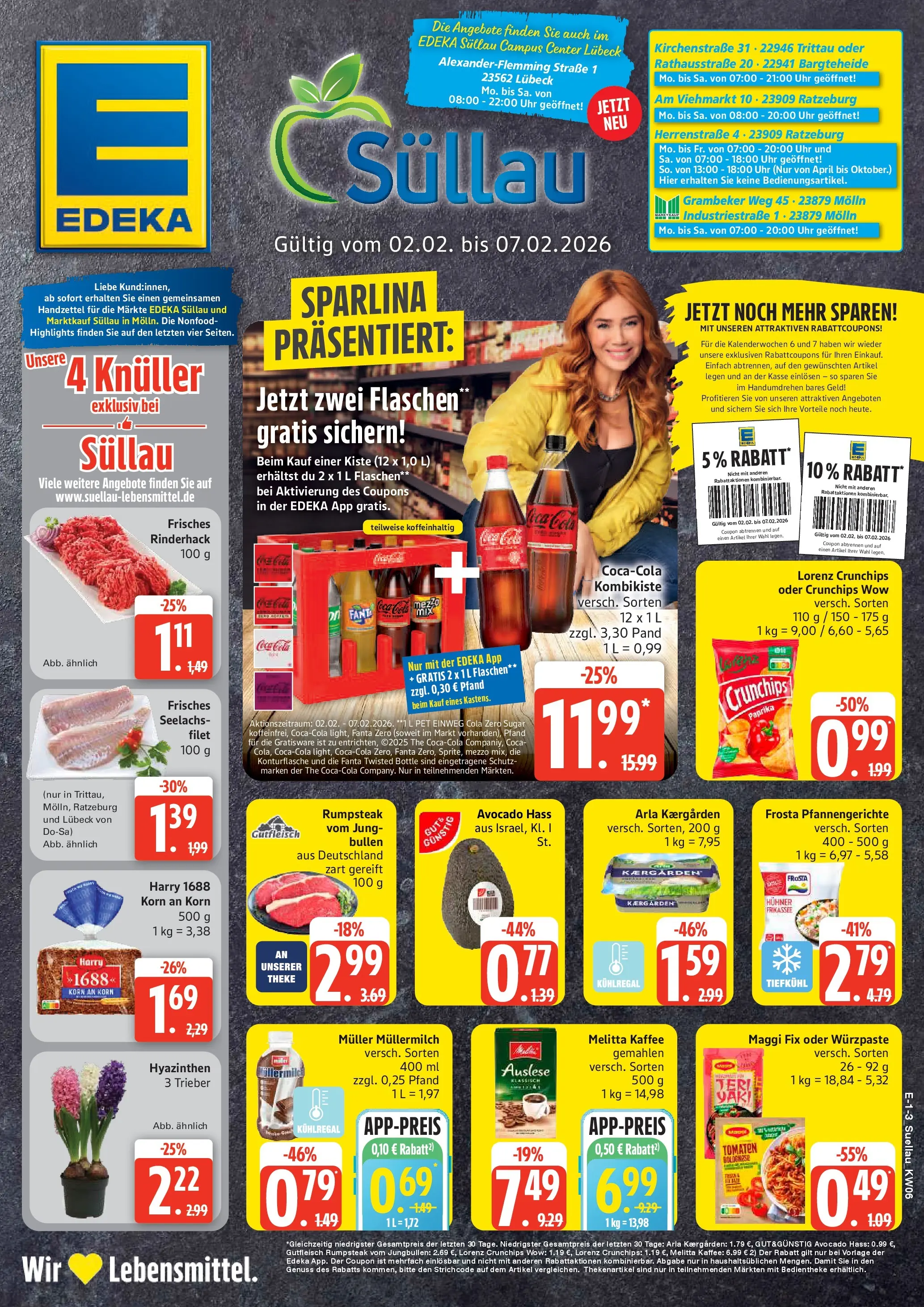 Edeka prospekt Lübeck	 (ab 01.02.2026) » Angebote Online | Seite: 1 | Produkte: Melitta, Fanta, Maggi fix, Lorenz crunchips