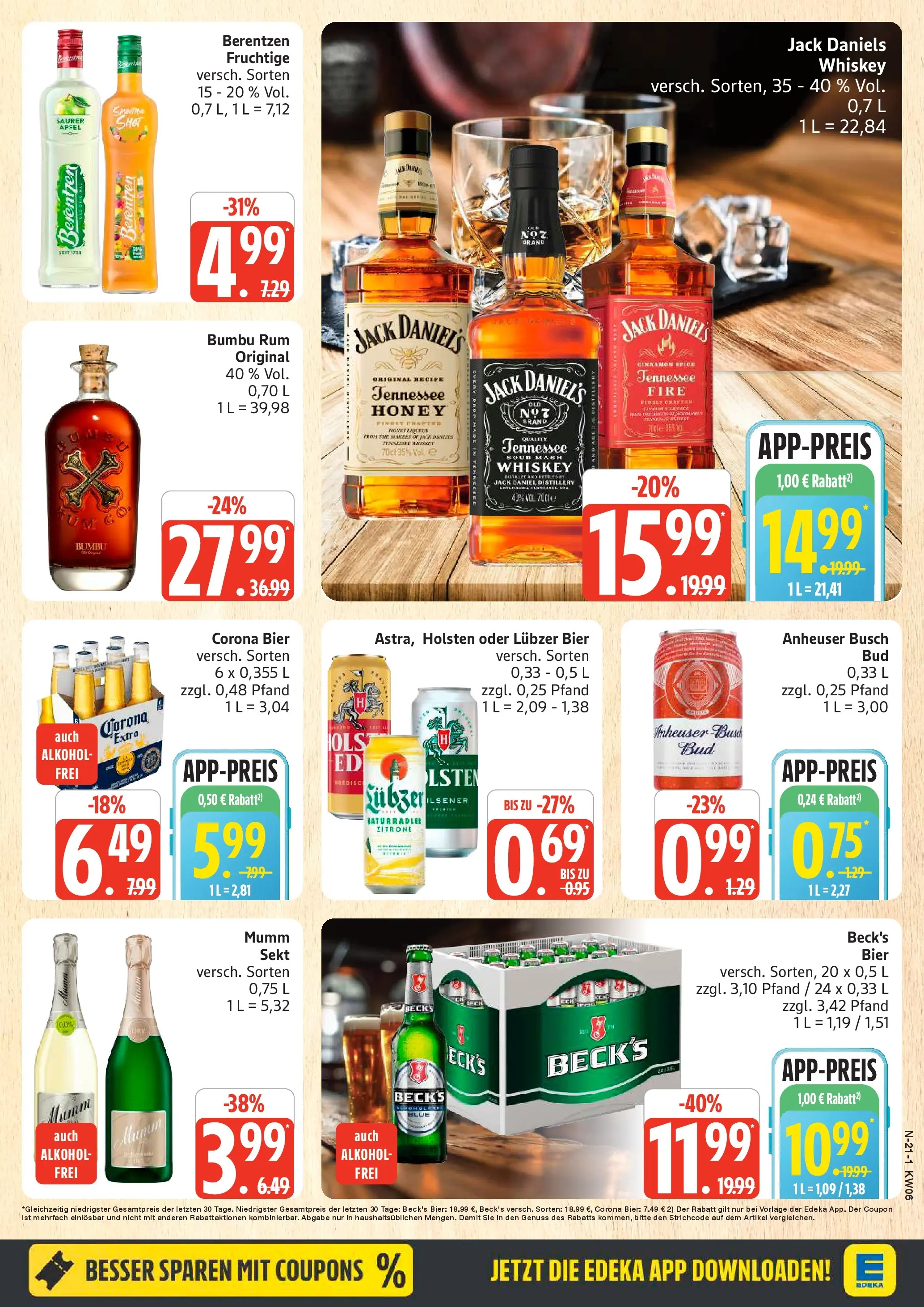 Edeka prospekt Cuxhaven	 (ab 01.02.2026) » Angebote Online | Seite: 21 | Produkte: Sekt, Äpfel, Zitrone, Berentzen