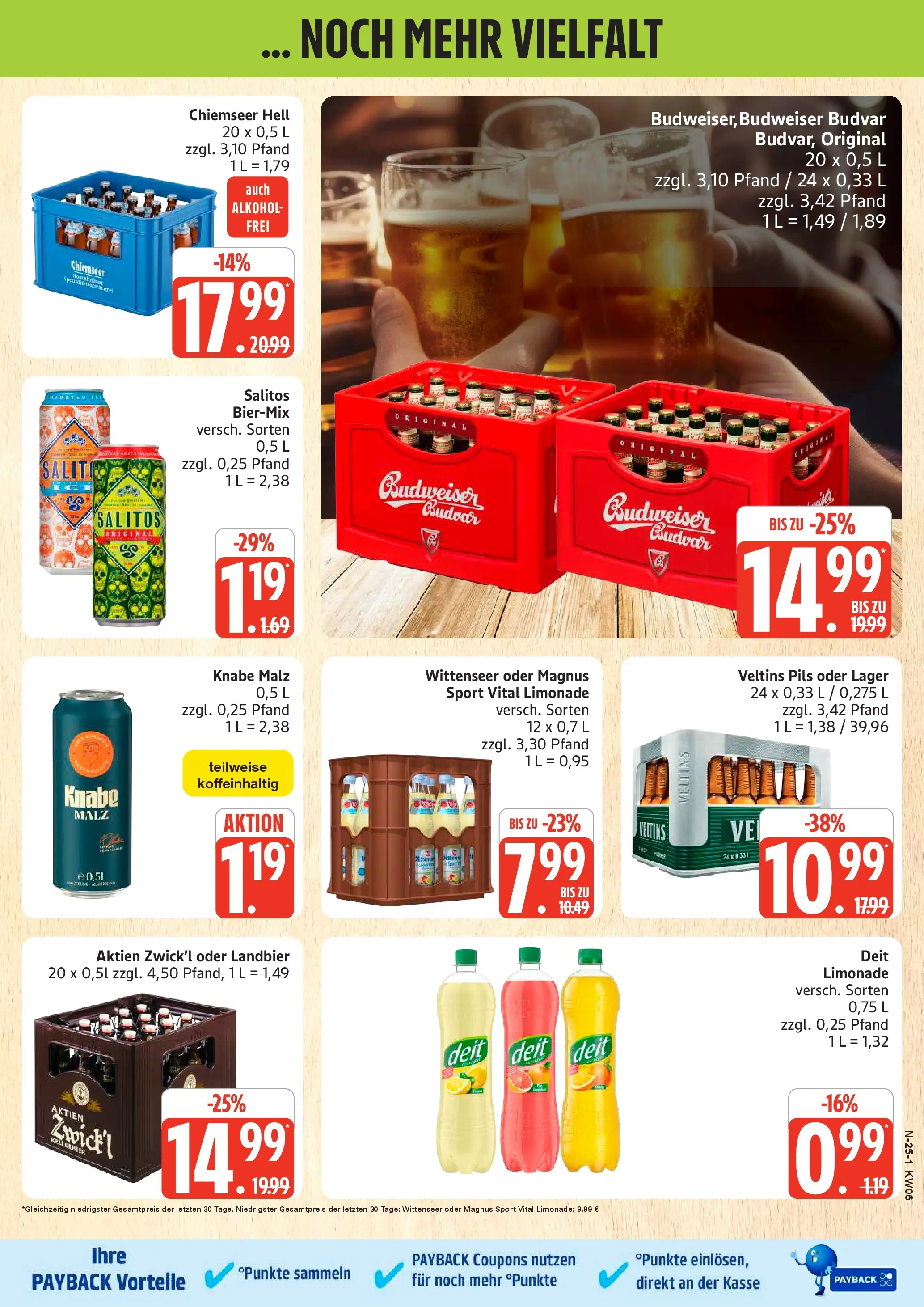 Edeka prospekt Cuxhaven	 (ab 01.02.2026) » Angebote Online | Seite: 25 | Produkte: Pils, Limonade, Budweiser, Veltins