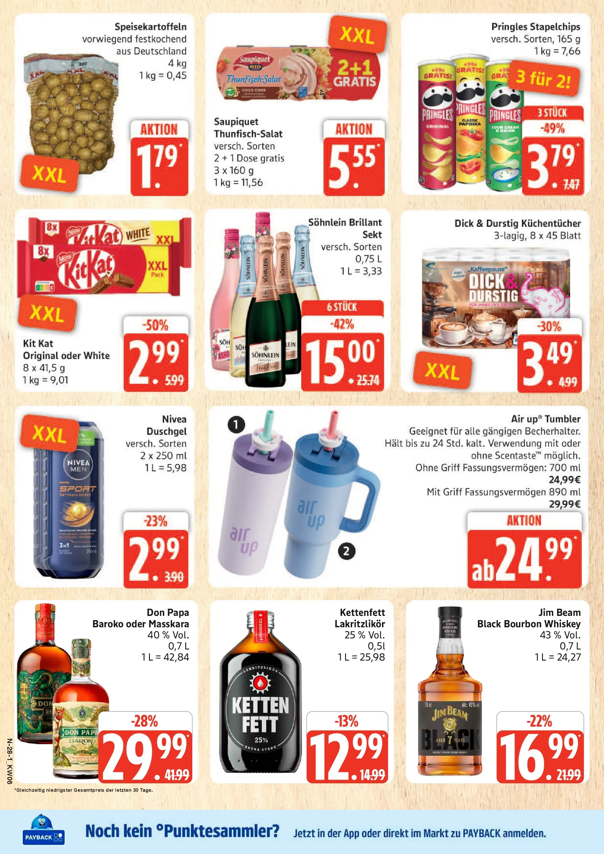 Edeka prospekt Cuxhaven	 (ab 01.02.2026) » Angebote Online | Seite: 28 | Produkte: Jim beam, Paprika, Bourbon, Salat