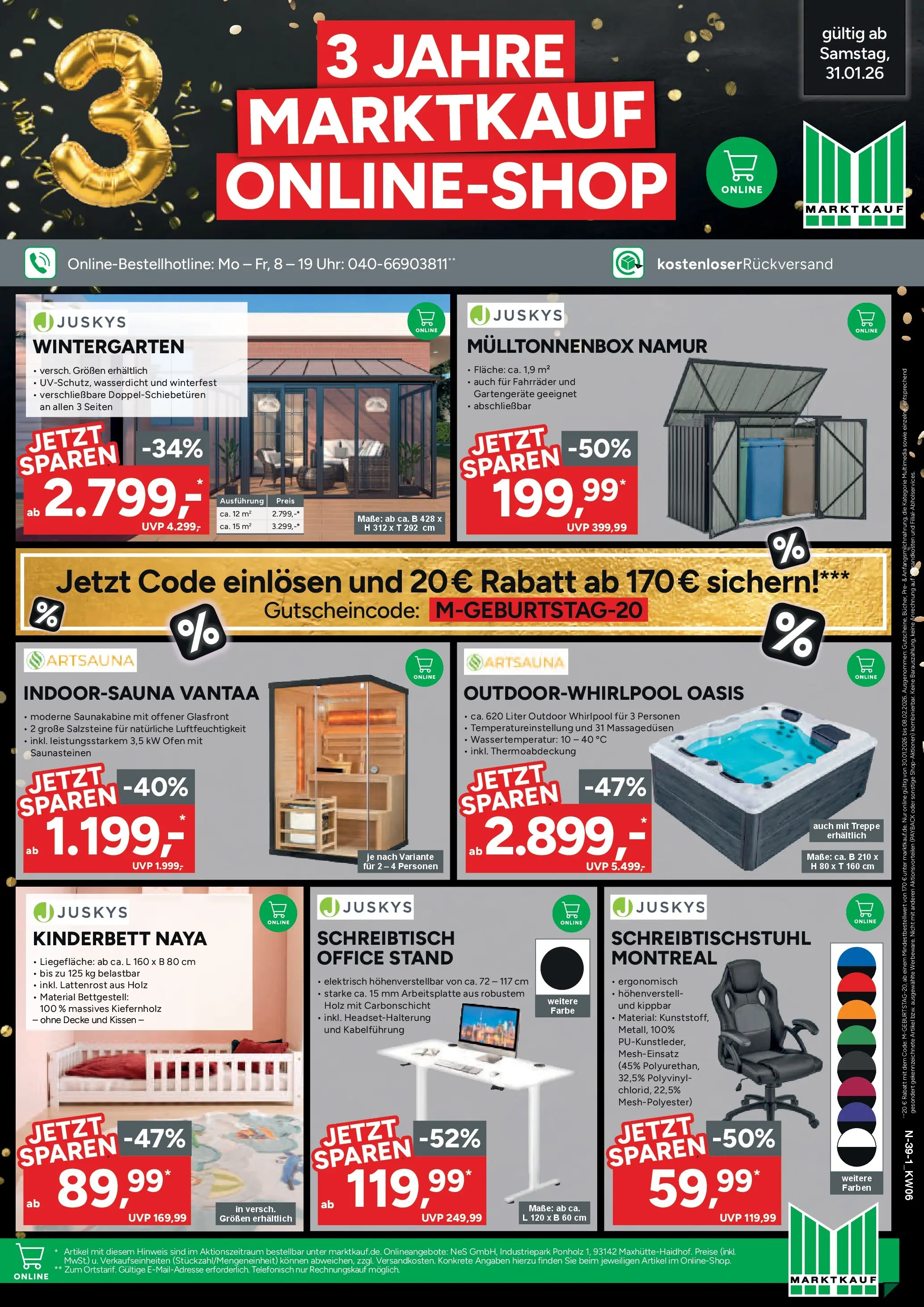 Edeka prospekt Cuxhaven	 (ab 01.02.2026) » Angebote Online | Seite: 39 | Produkte: Ofen, Kissen, Lattenrost, Uhr