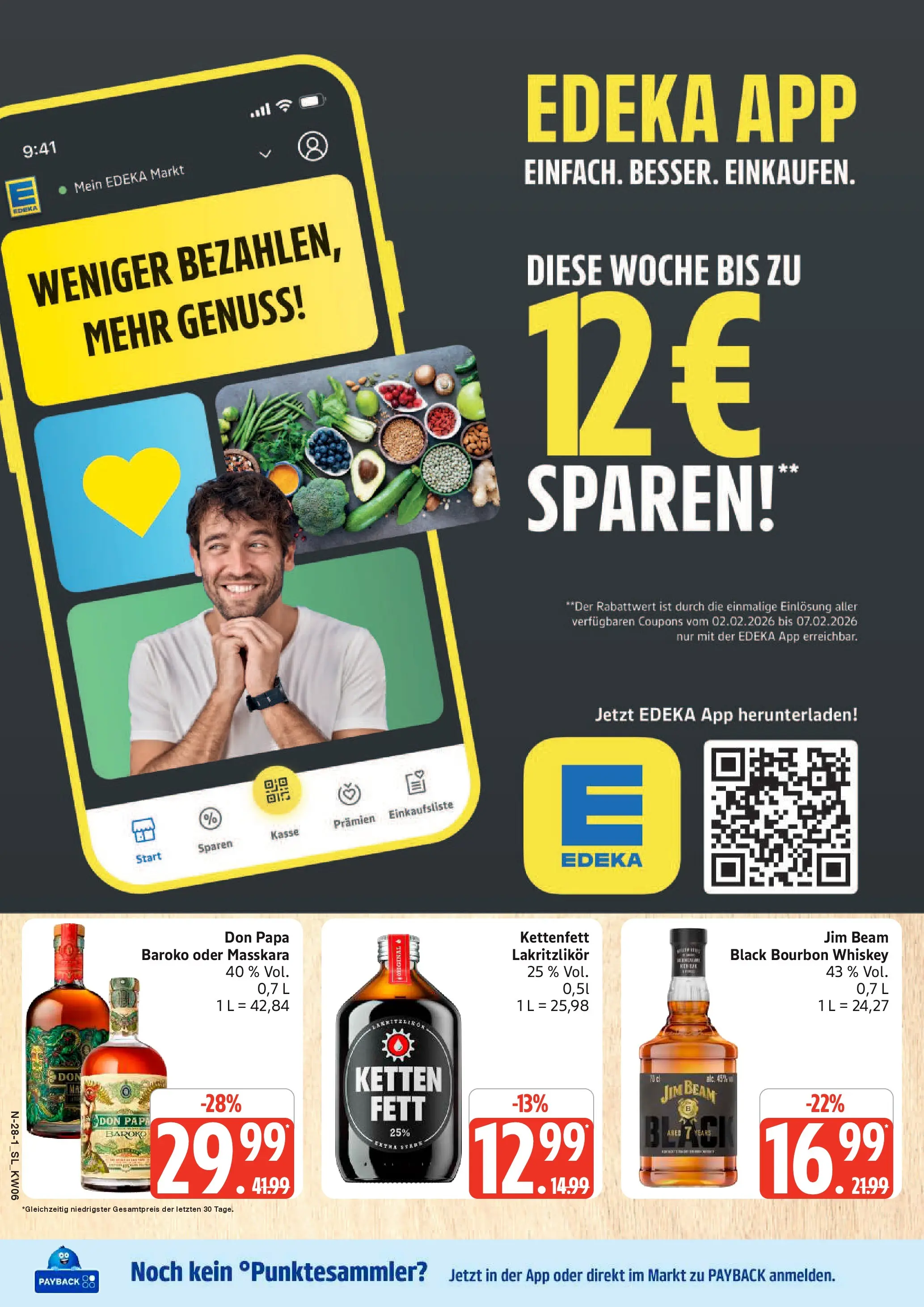 Edeka prospekt Schleswig	 (ab 02.02.2026) » Angebote Online | Seite: 28 | Produkte: Jim beam, Bourbon, Whiskey