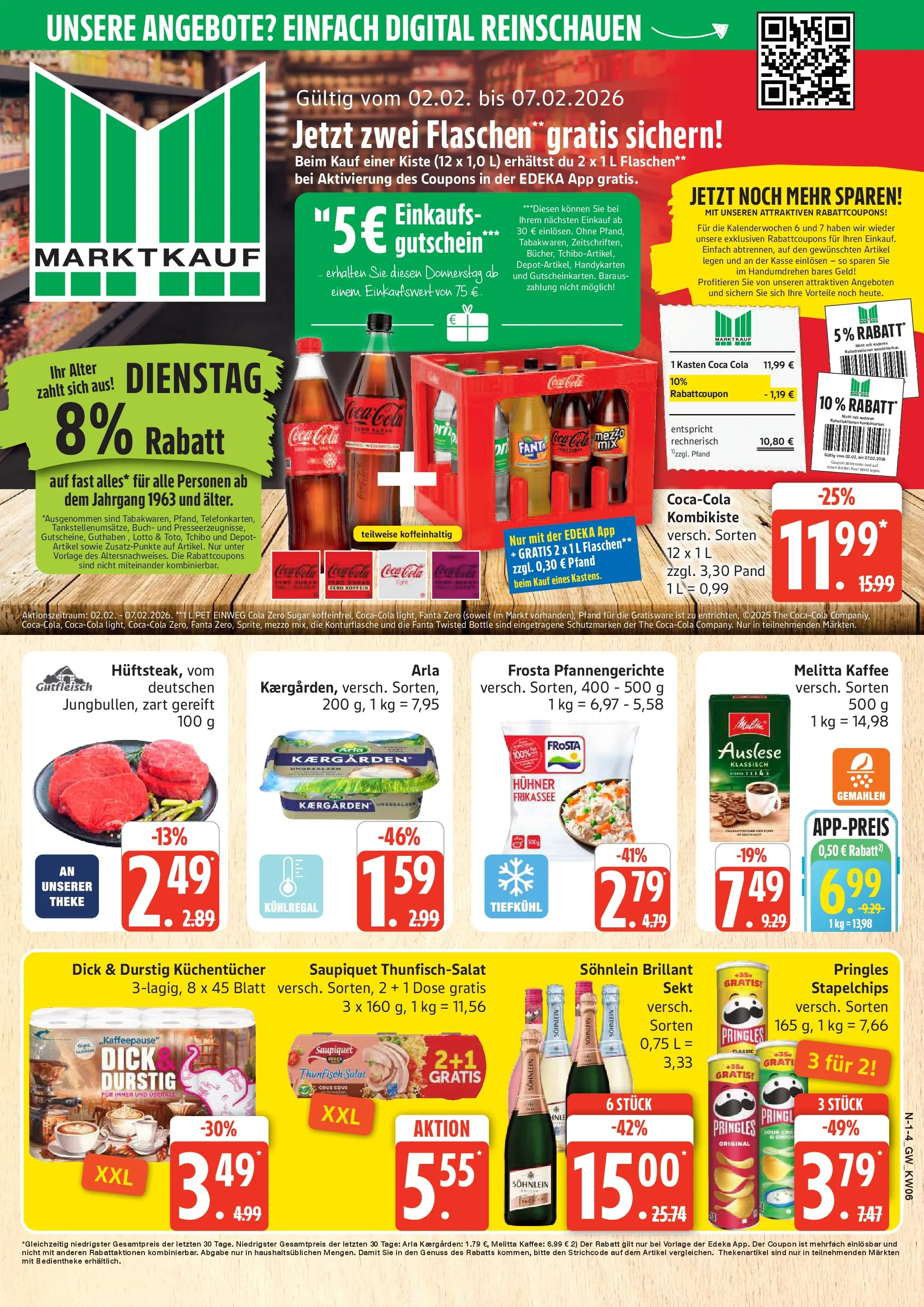Edeka prospekt Neuenkirchen	 (ab 02.02.2026) » Angebote Online | Seite: 1 | Produkte: Coca cola, Fanta, Pringles, Salat