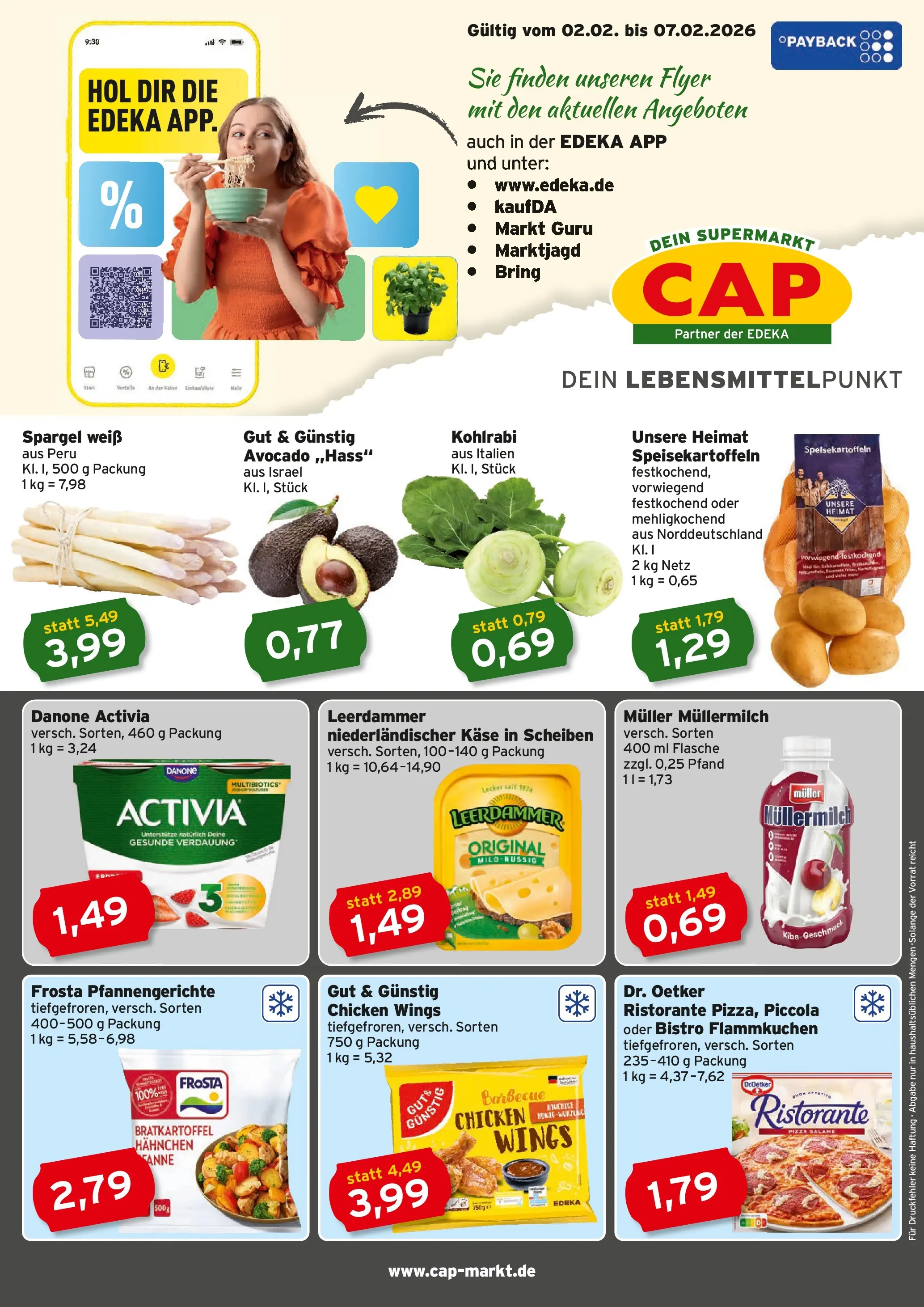 Edeka prospekt Rostock	 (ab 01.02.2026) » Angebote Online | Seite: 1 | Produkte: Danone activia, Käse, Müllermilch, Muller mullermilch
