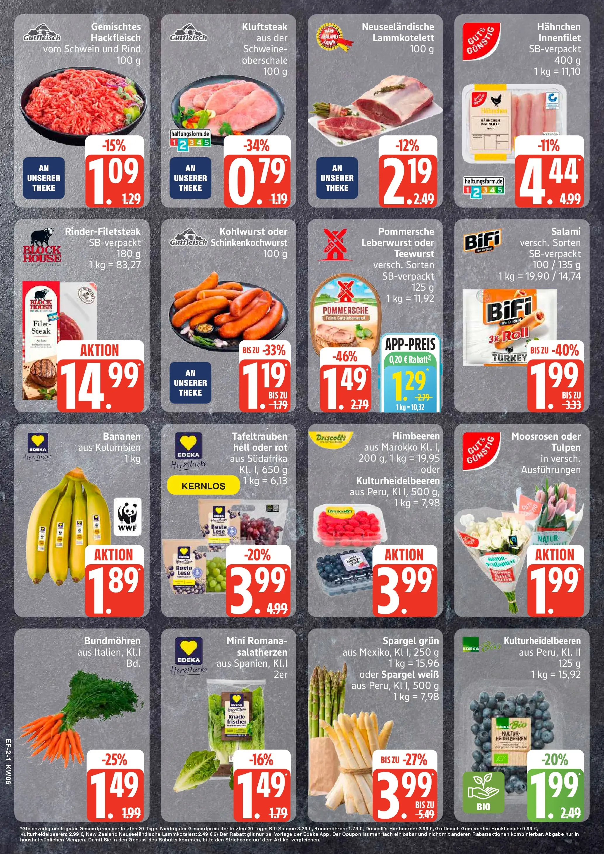 Edeka prospekt Hamburg	 (ab 01.02.2026) » Angebote Online | Seite: 2 | Produkte: Hahnchen, Salami, Steak, Hackfleisch