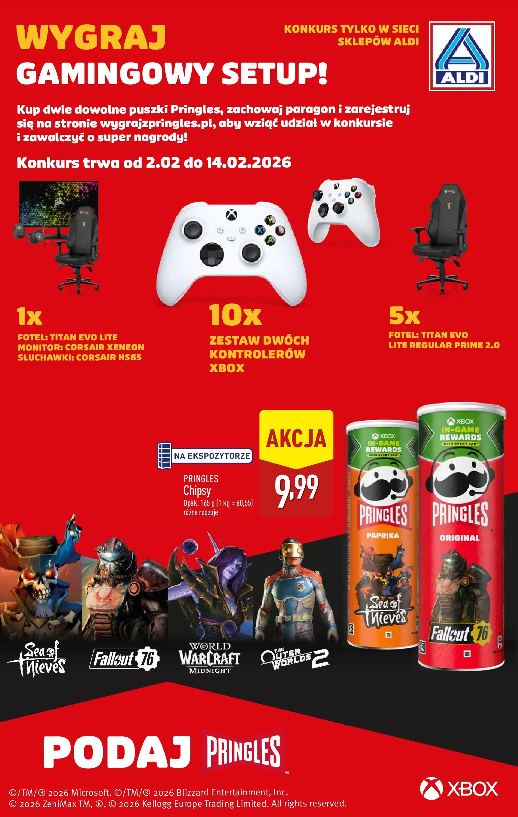 Aldi - Wybieram ALDI, bo jest tanio! od 01.02.2026 - Ulotka PDF, promocje | Strona: 13 | Produkty: Chipsy, Słuchawki, Xbox, Fotel