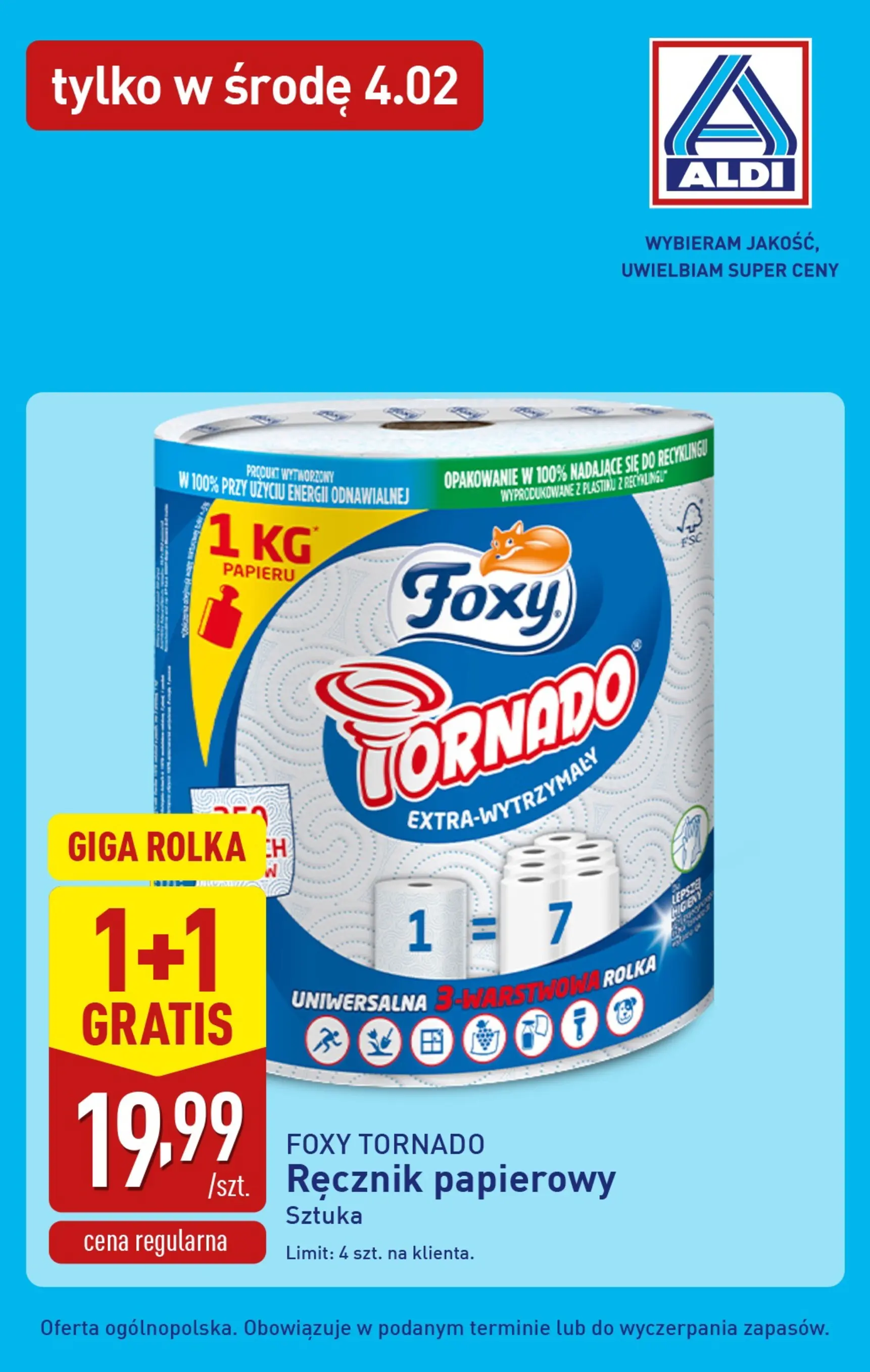 Aldi - Super środa 04.02 w ALDI od 03.02.2026 - Ulotka PDF, promocje | Strona: 3 | Produkty: Ręcznik papierowy