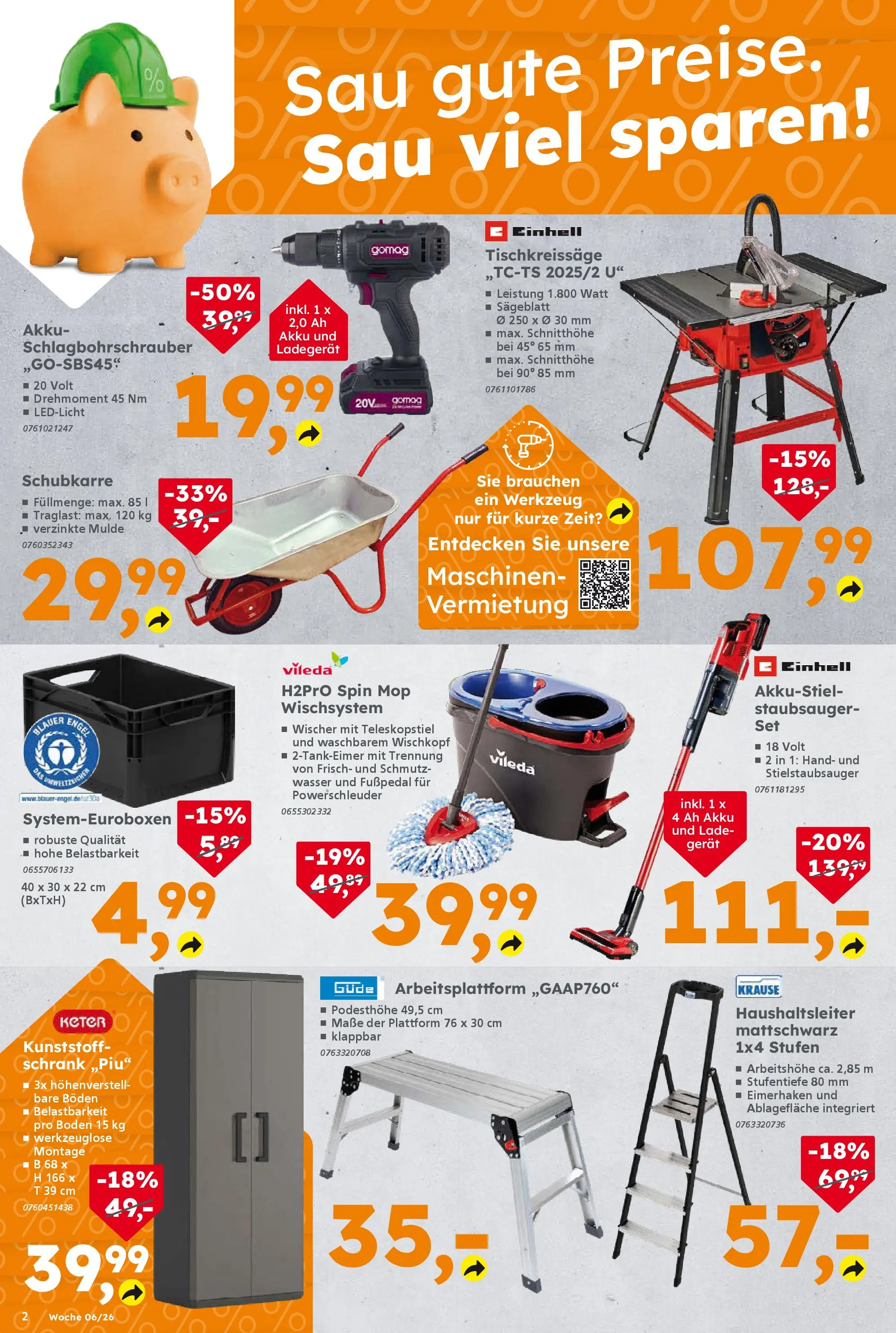 Globus Baumarkt prospekt Forchheim	 (ab 01.02.2026) zum Blättern | Seite: 2 | Produkte: Staubsauger, Schrank, Wasser, Ladegerät