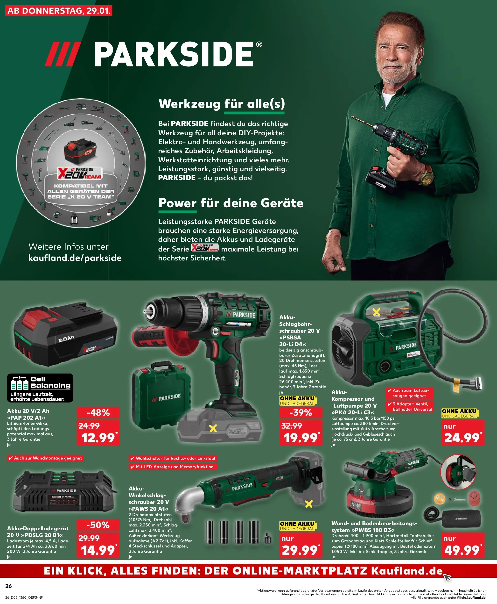 Prospekt Kaufland ab 02.02.2026 » Angebote Online zum Blättern | Seite: 26 | Produkte: Adapter, Luftpumpe, Ladegerät