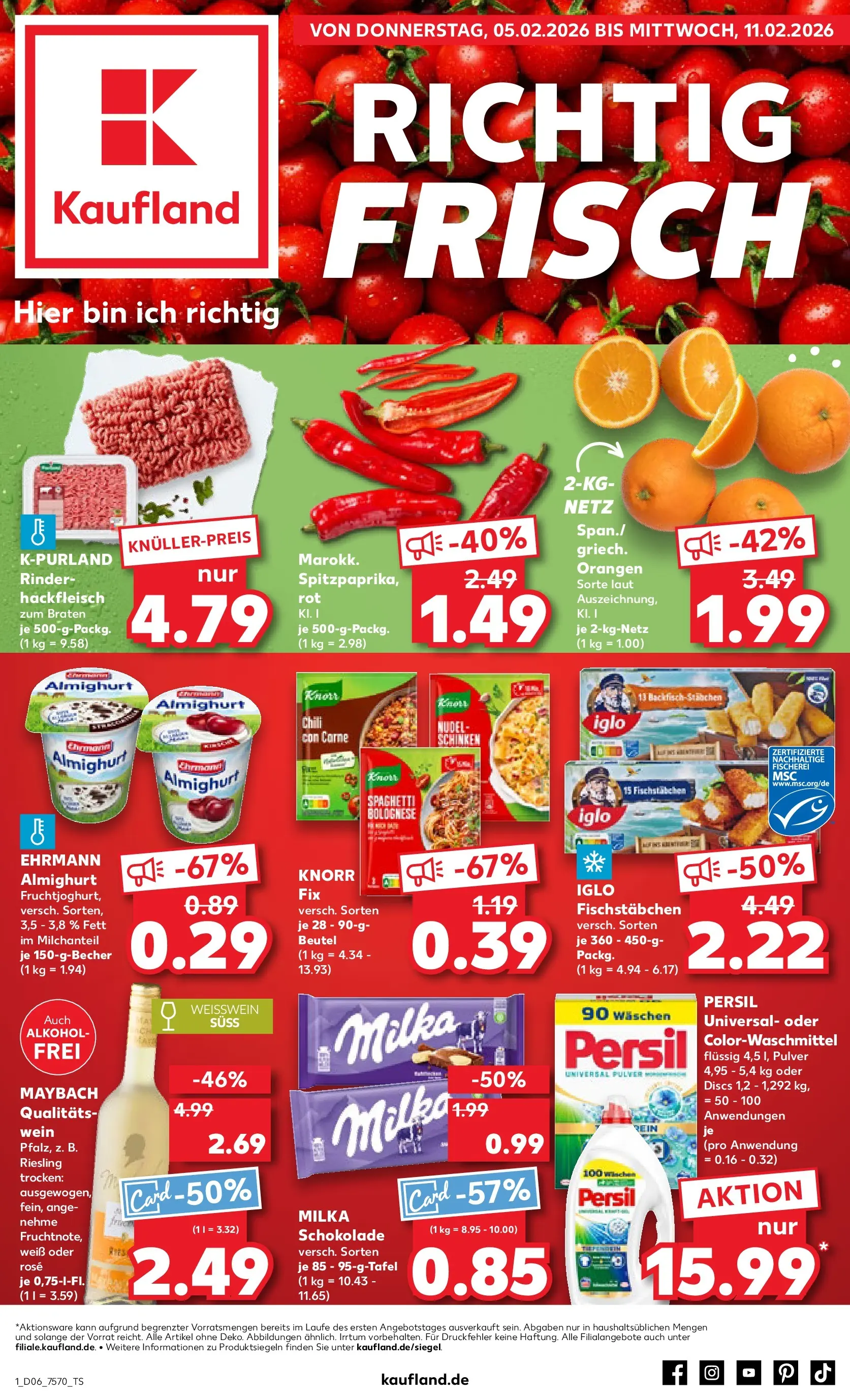 Prospekt Kaufland ab 05.02.2026 » Angebote Online zum Blättern | Seite: 1