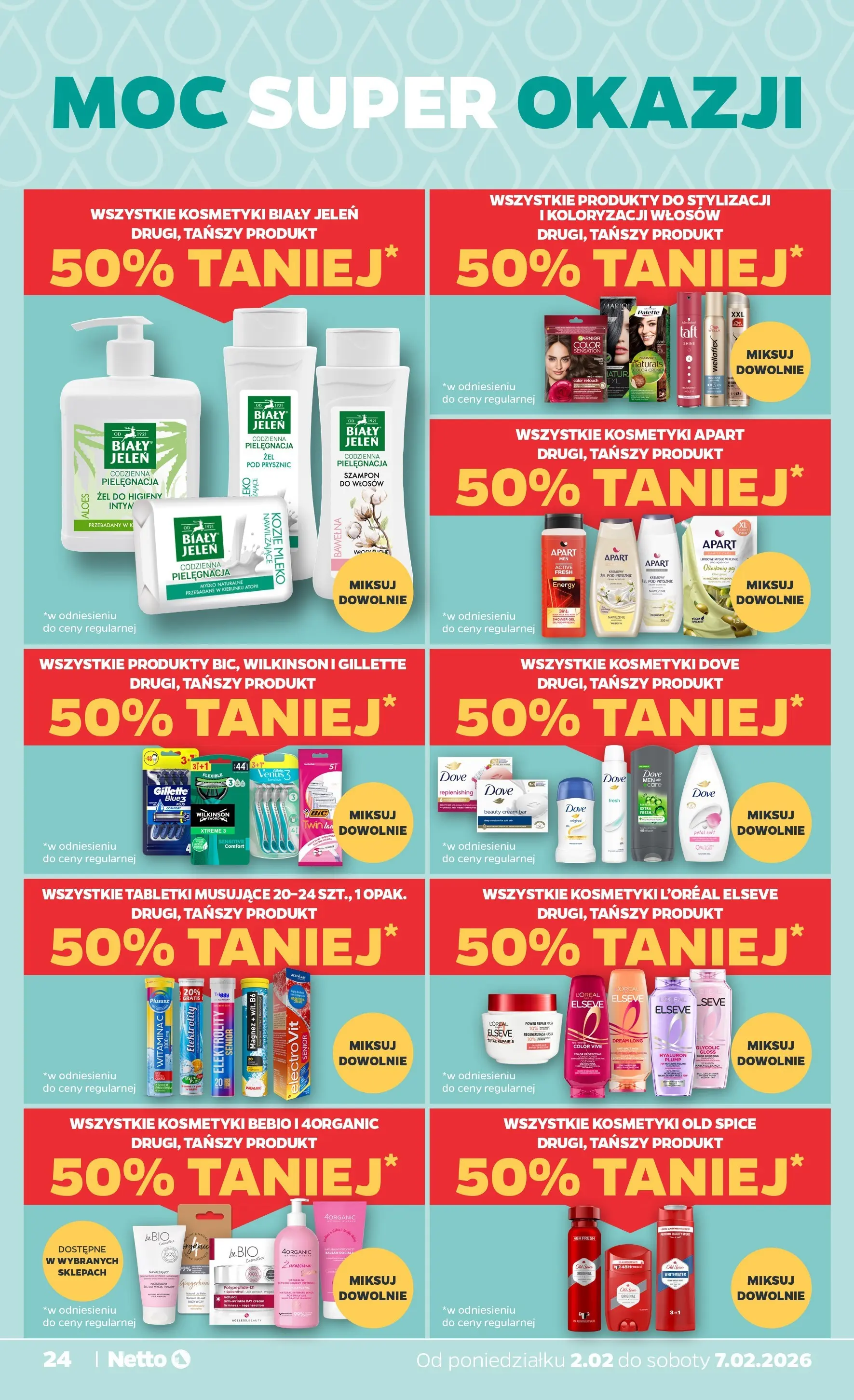Netto - NETTO T06A ważne do 7.02.2026 od 01.02.2026 - Aktualne promocje | Strona: 24 | Produkty: Gillette, Mleko, Jeleń, Żel pod prysznic