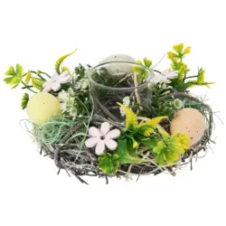 Deko-Kranz mit Teelichthalter