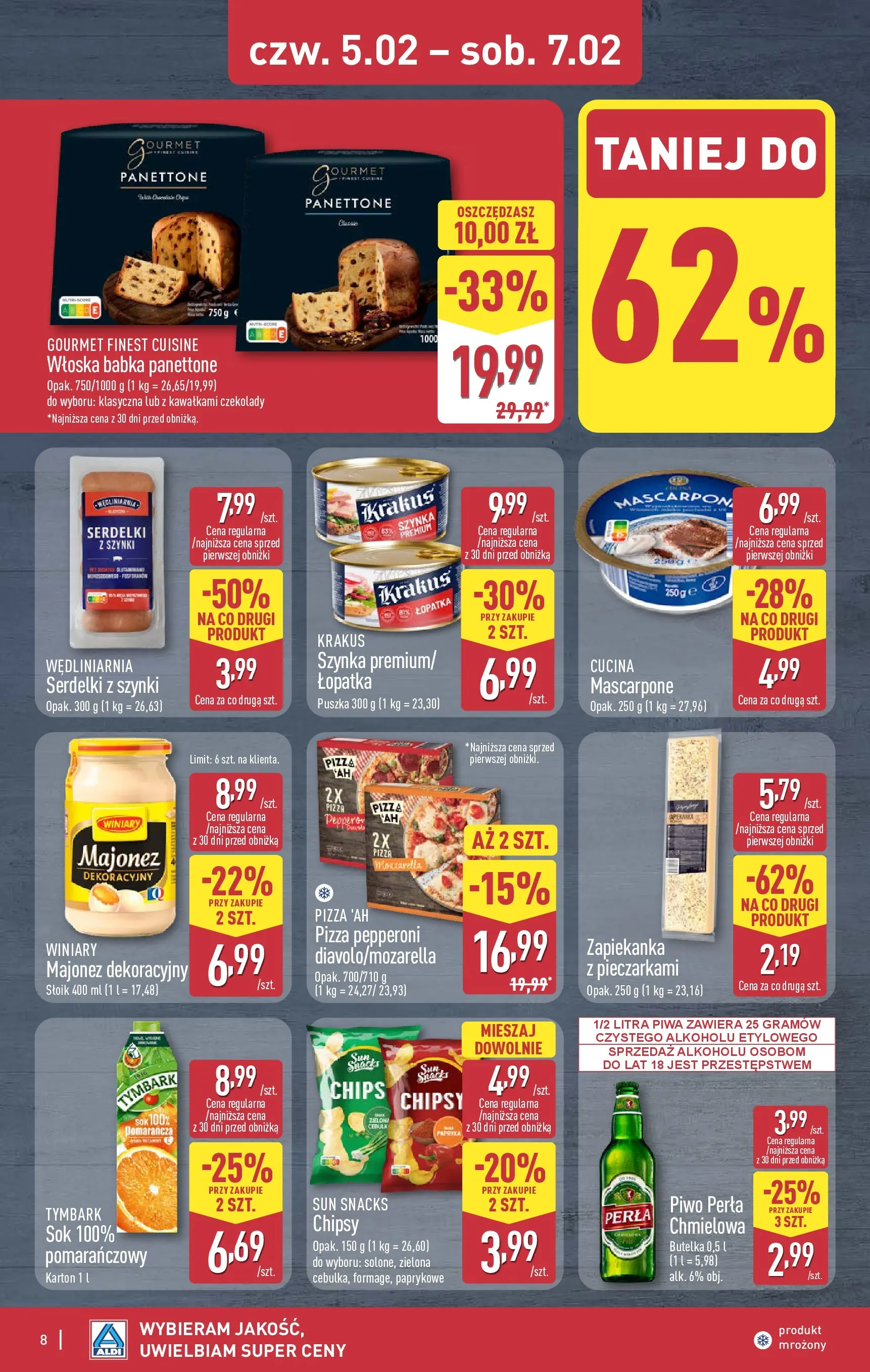 Aldi - Tani weekend 5-7.02 w ALDI od 04.02.2026 - Ulotka PDF, promocje | Strona: 8