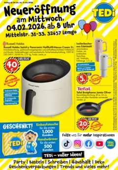 TEDi - TEDi Neueröffnung Lemgo ab 04.02.2026 gültig