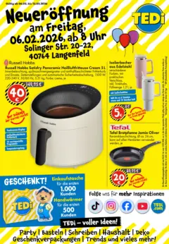 TEDi - TEDi Neueröffnung Langenfeld (Rheinland) ab 06.02.2026 gültig