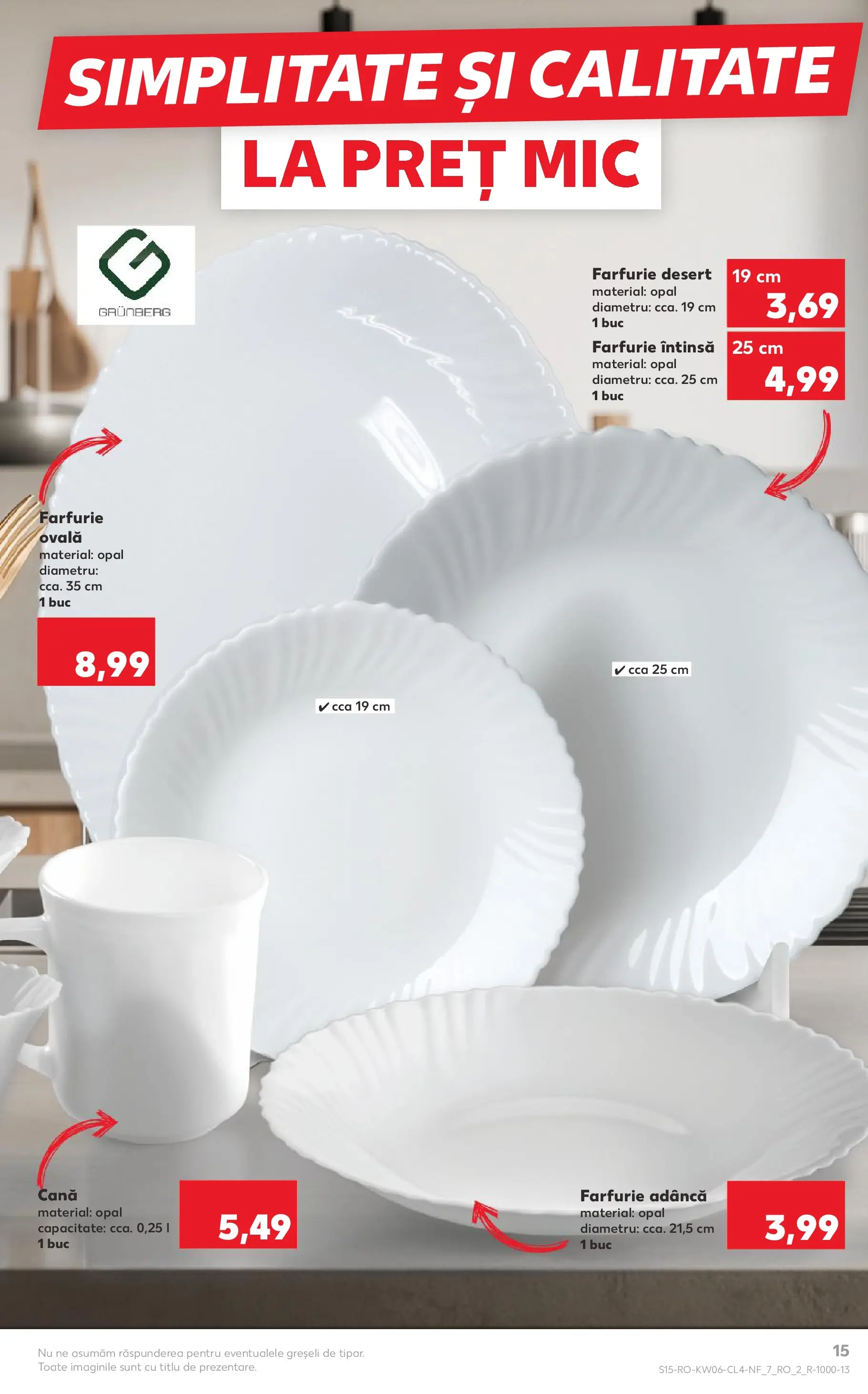 Catalog Kaufland - Constanța 03.02.2026 - Revista si Oferta | Pagină: 15 | Produse: Farfurie