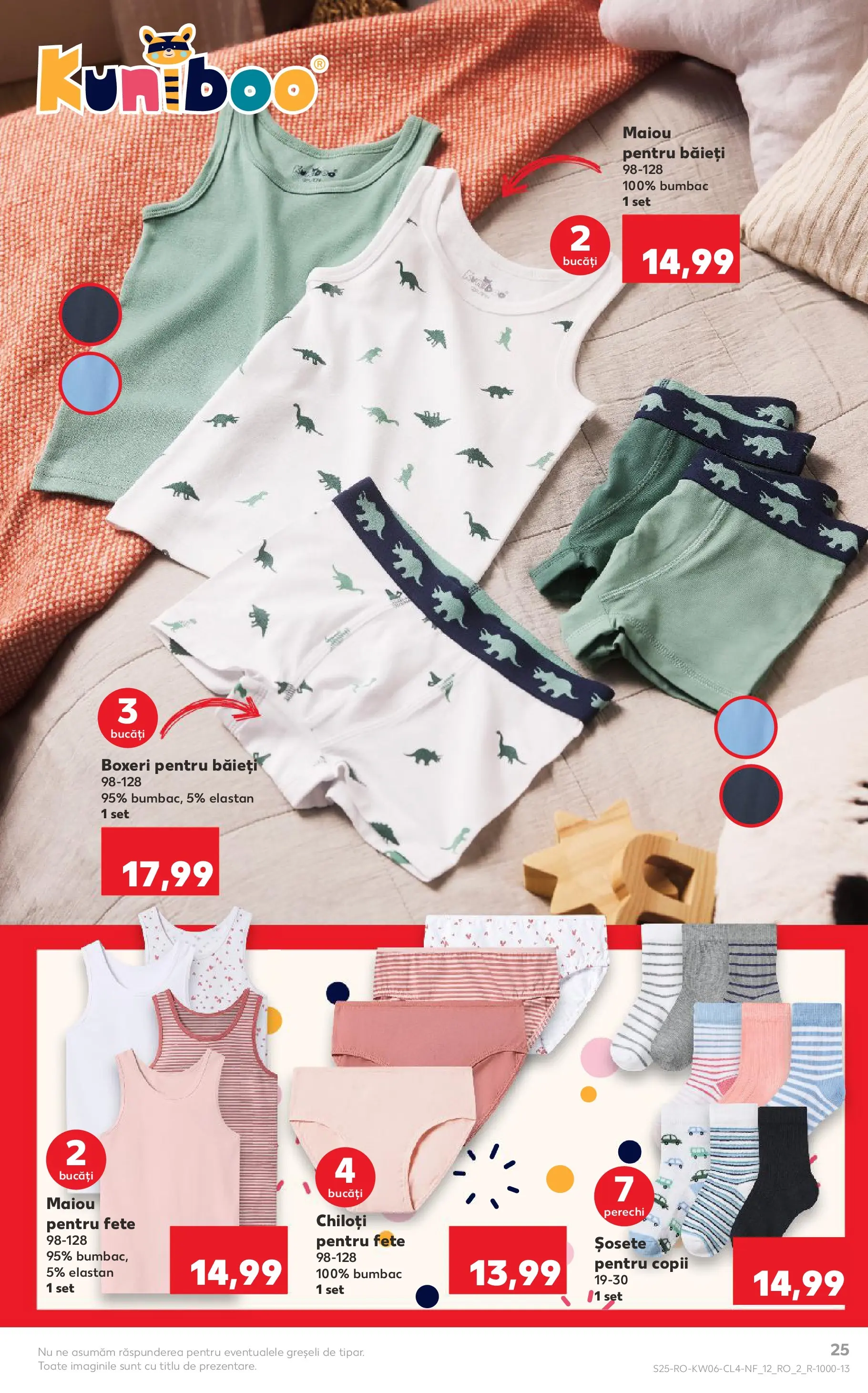 Catalog Kaufland - Constanța 03.02.2026 - Revista si Oferta | Pagină: 25 | Produse: Maiou, Chiloți, Șosete, Boxeri