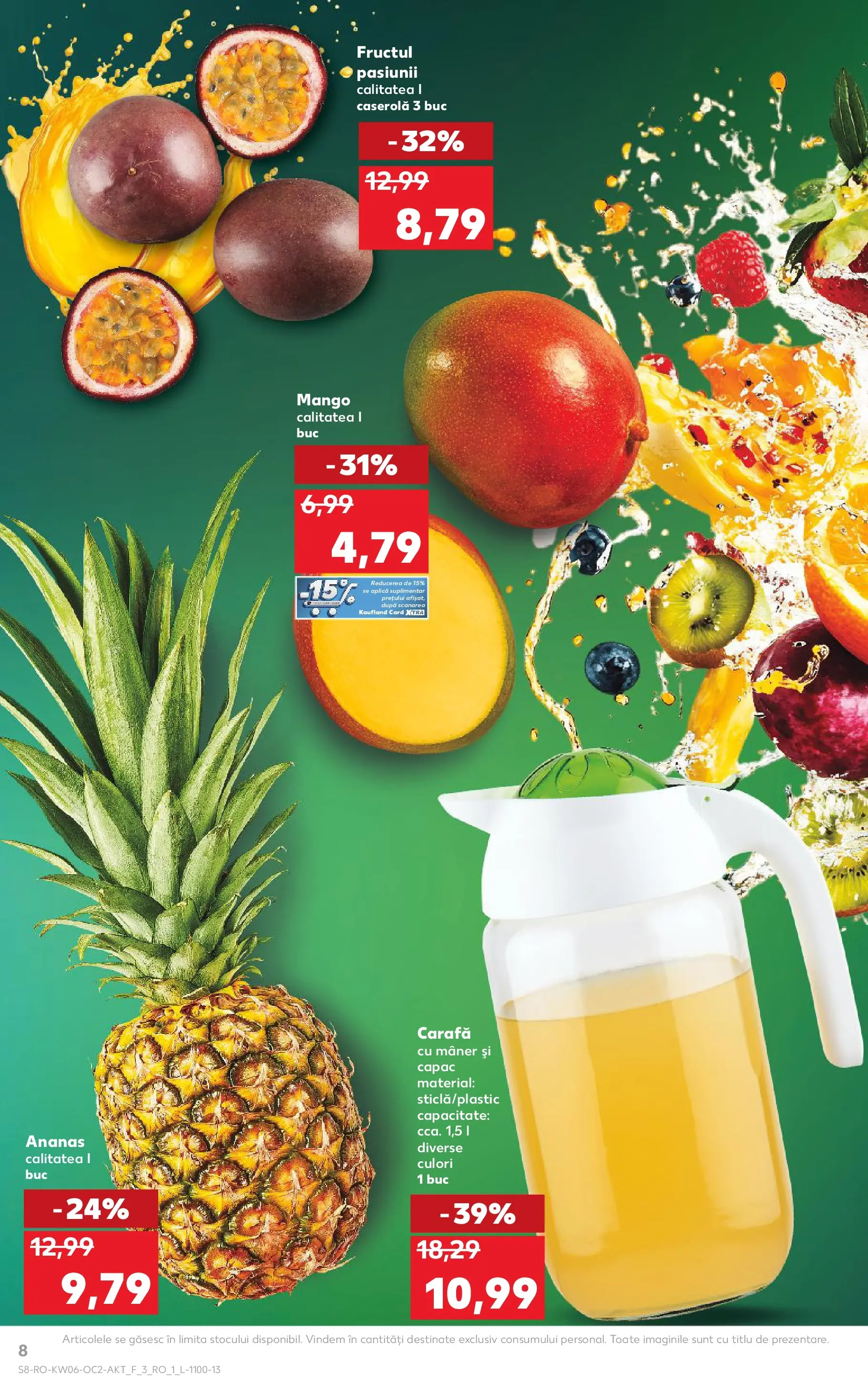 Catalog Kaufland - Arad 04.02.2026 - Revista si Oferta | Pagină: 8 | Produse: Mâner, Carafă, Ananas, Mango