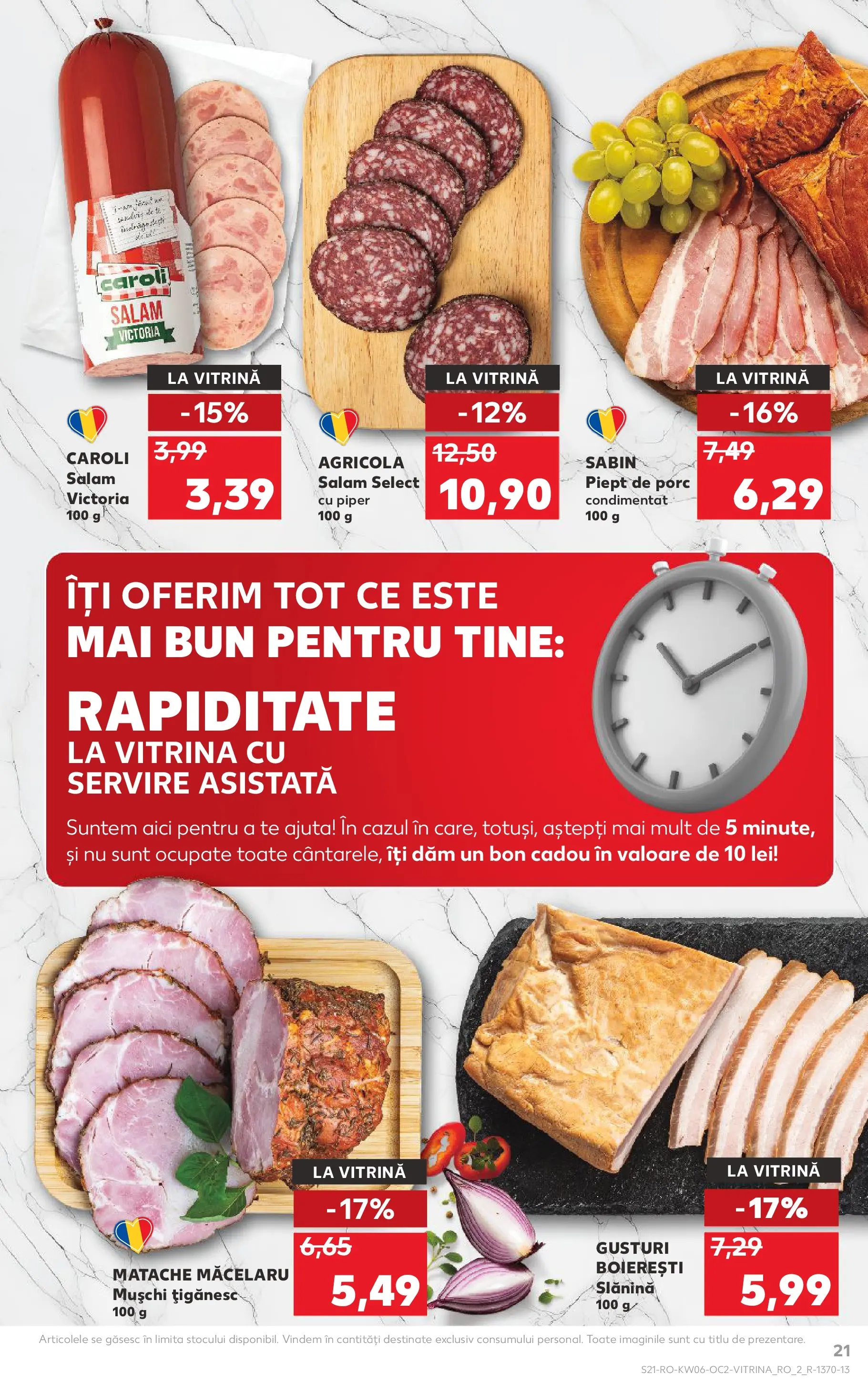Catalog Kaufland - Codlea 04.02.2026 - Revista si Oferta | Pagină: 21 | Produse: Vitrină, Salam, Piper