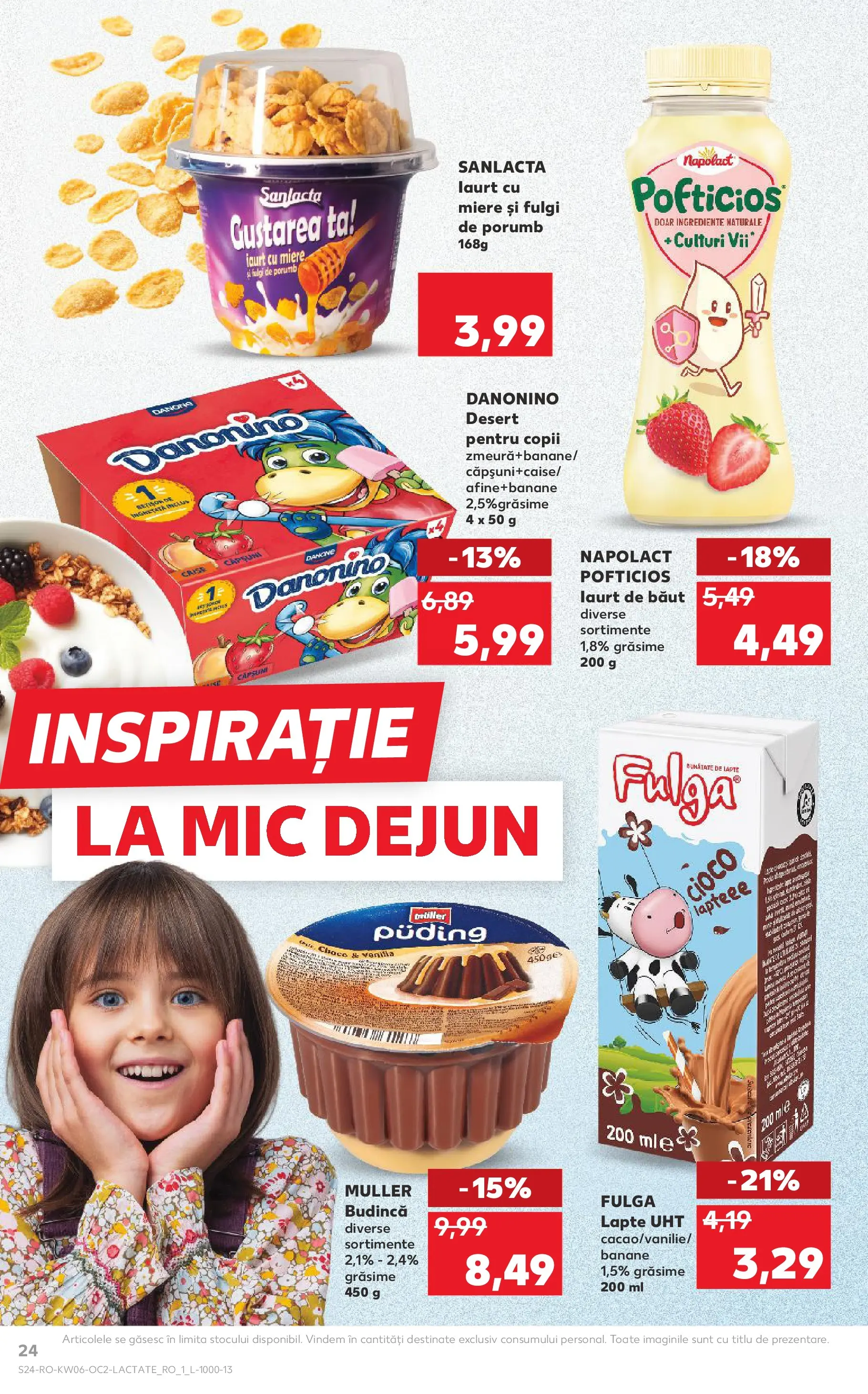 Catalog Kaufland - Arad 04.02.2026 - Revista si Oferta | Pagină: 24 | Produse: Lapte, Banane, Fulgi, Porumb