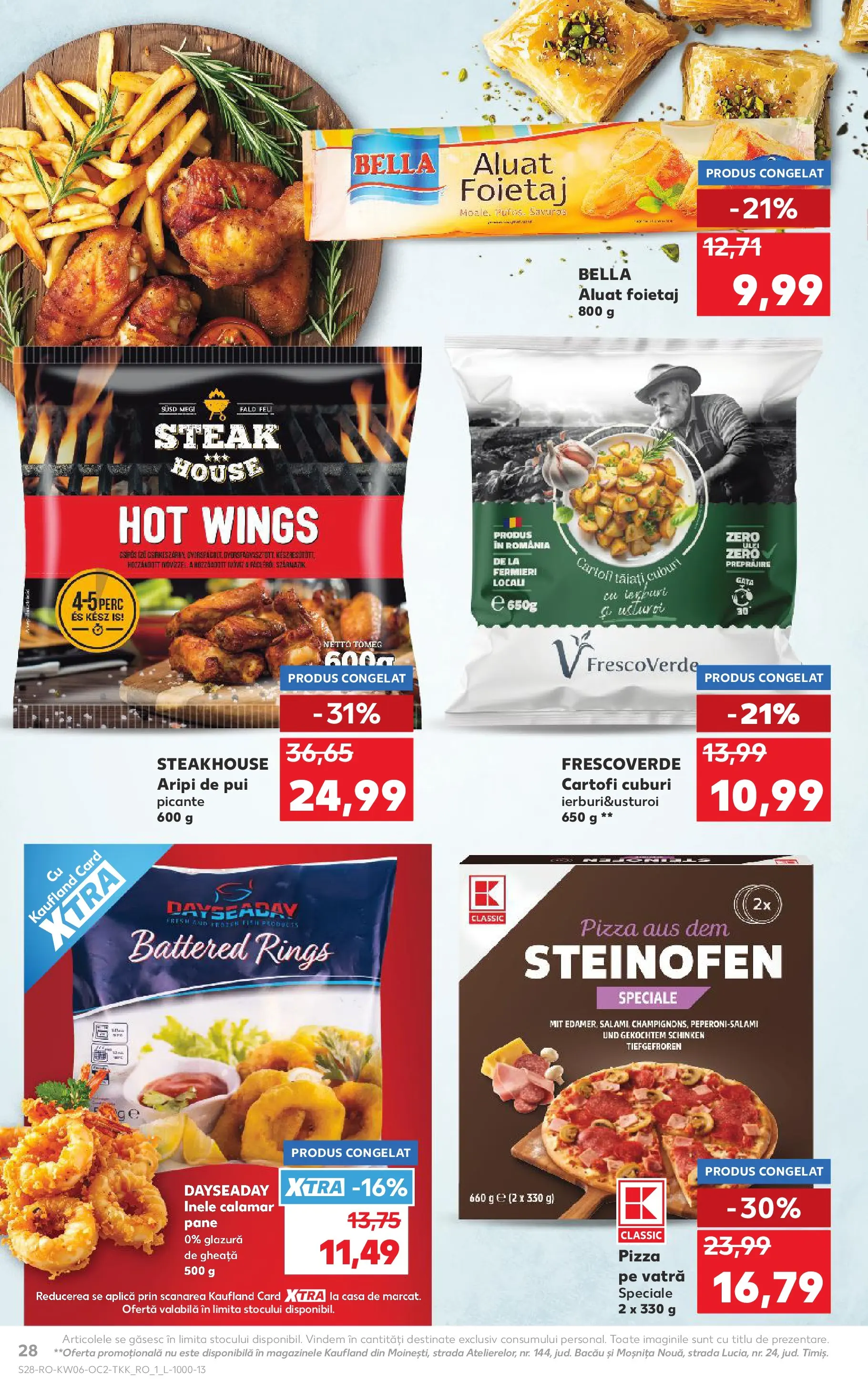 Catalog Kaufland - București 04.02.2026 - Revista si Oferta | Pagină: 28 | Produse: Foietaj, Pizza, Cartofi, Usturoi