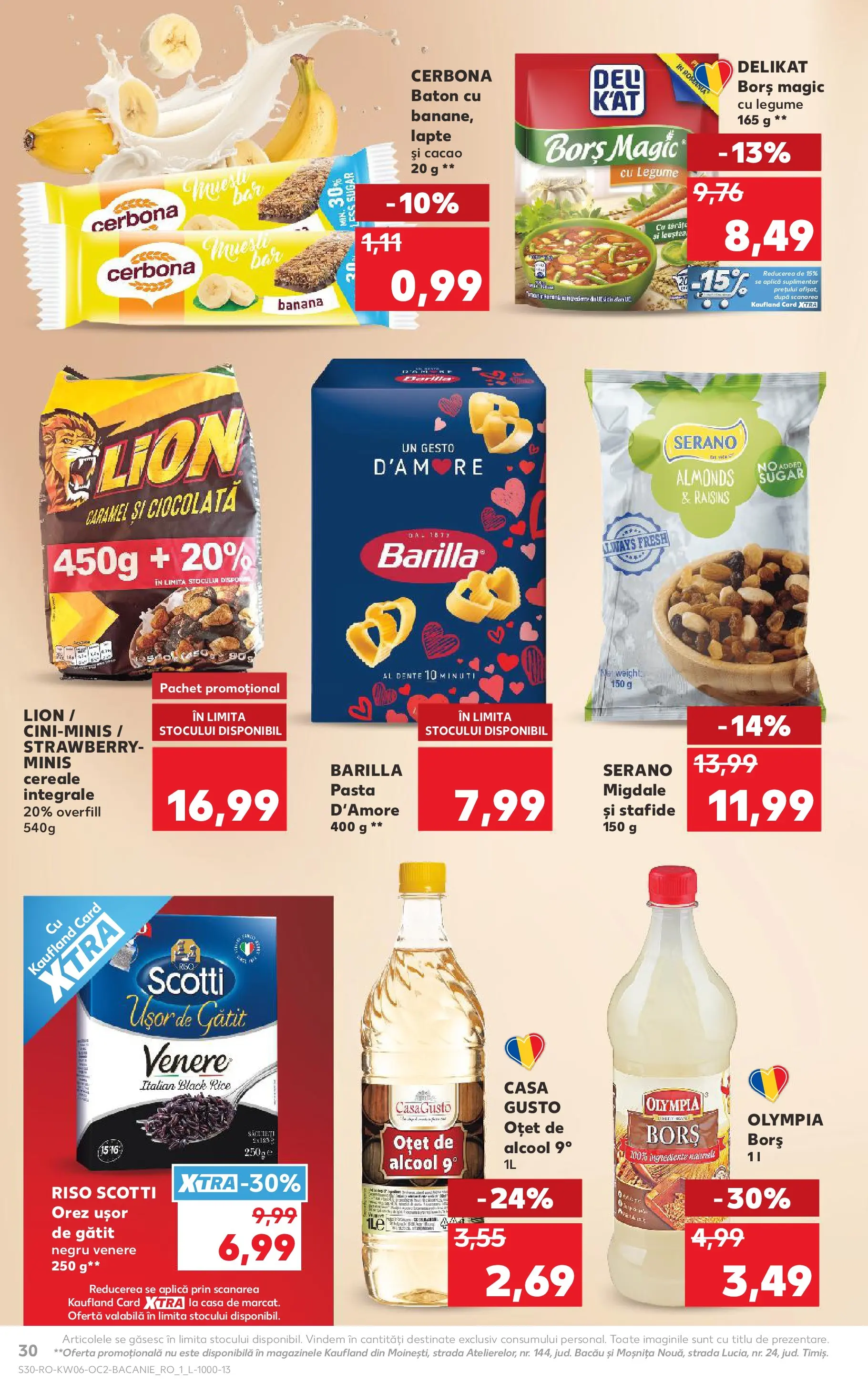 Catalog Kaufland - București 04.02.2026 - Revista si Oferta | Pagină: 30 | Produse: Migdale, Ciocolată, Cacao, Legume