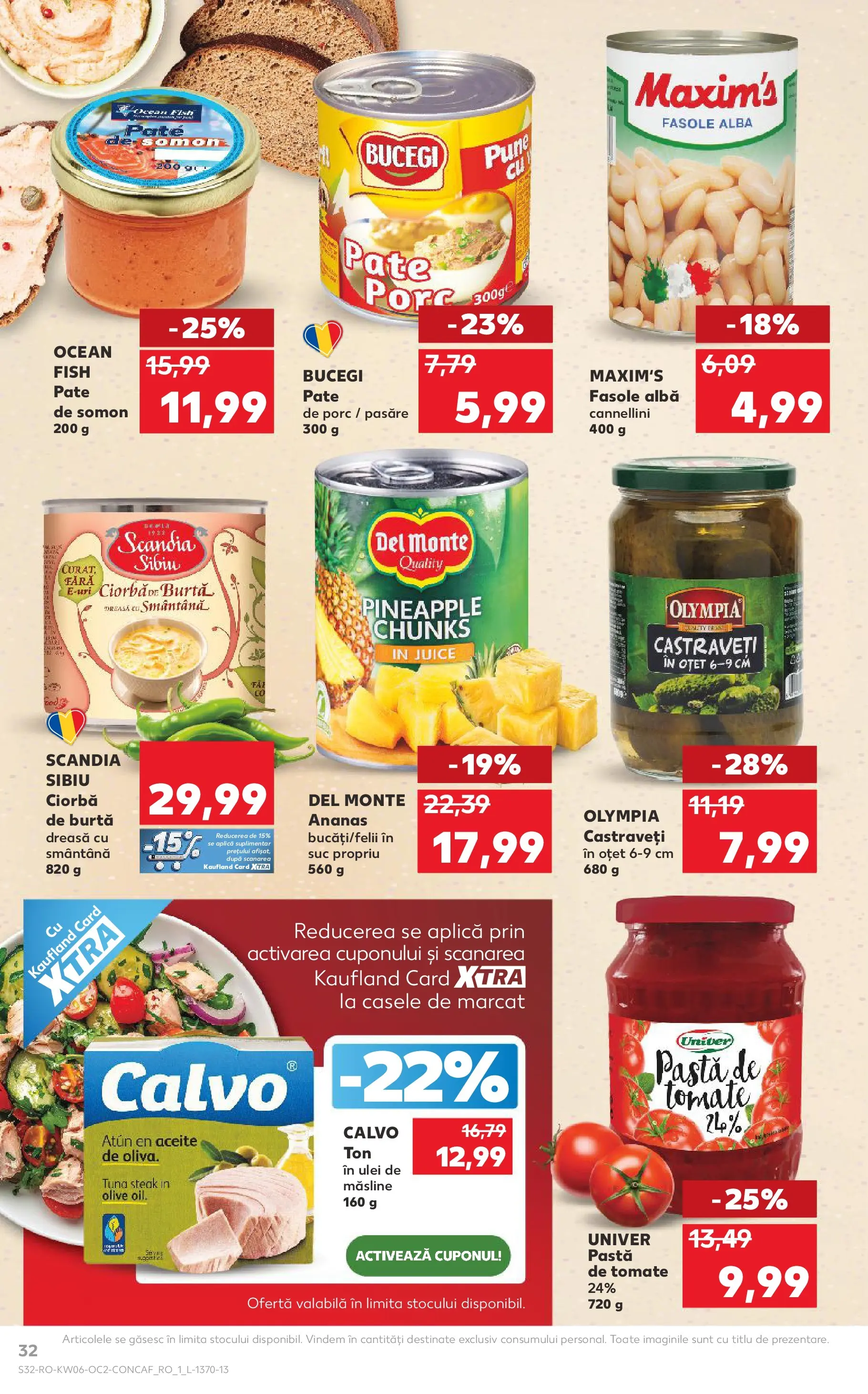 Catalog Kaufland - Codlea 04.02.2026 - Revista si Oferta | Pagină: 32 | Produse: Pate, Oțet, Smântână, Castraveți