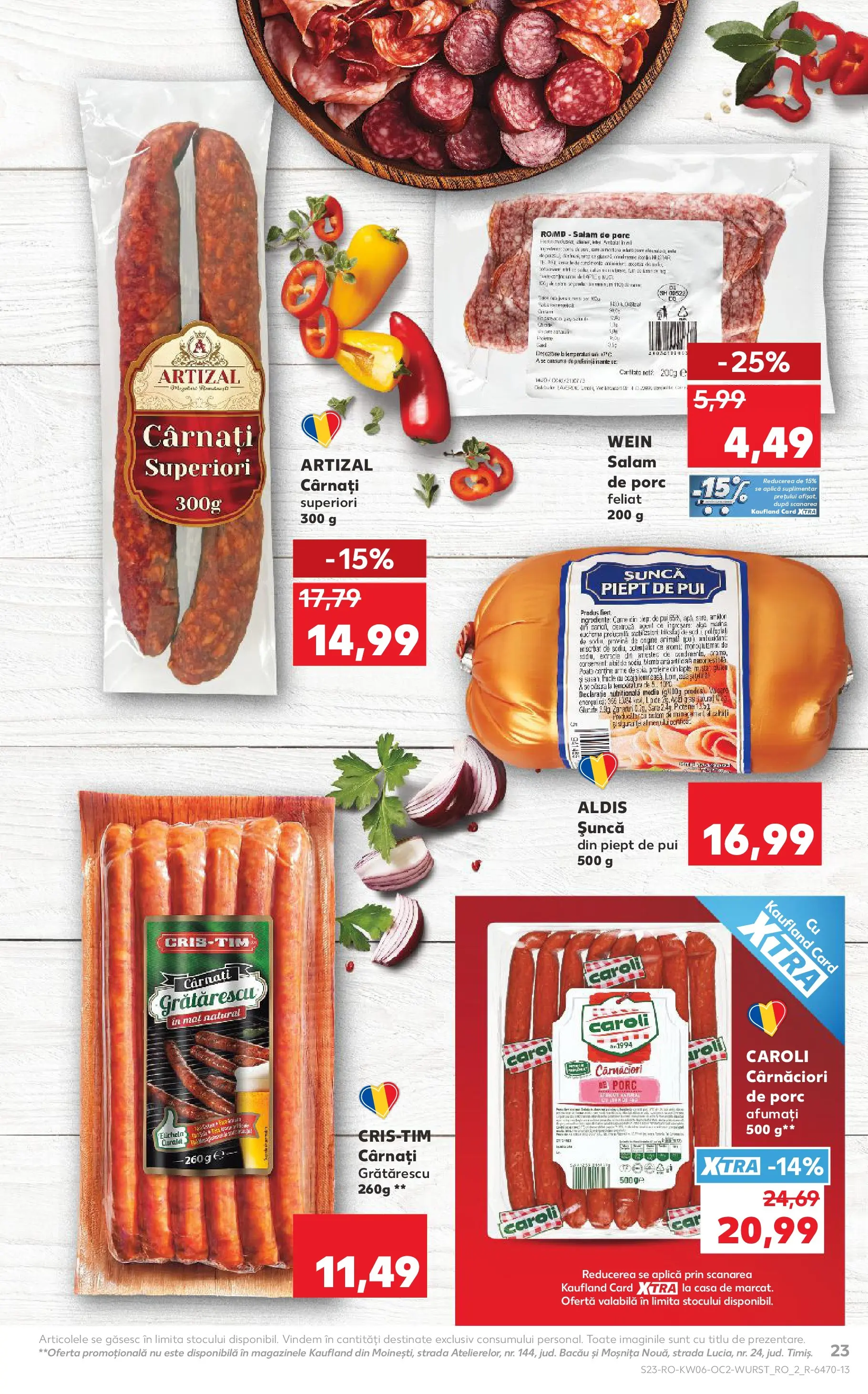 Catalog Kaufland - Viseu de Sus 04.02.2026 - Revista si Oferta | Pagină: 23 | Produse: Hacıyatmaz Kedi Oyuncağı, Salam, Șuncă, Apă