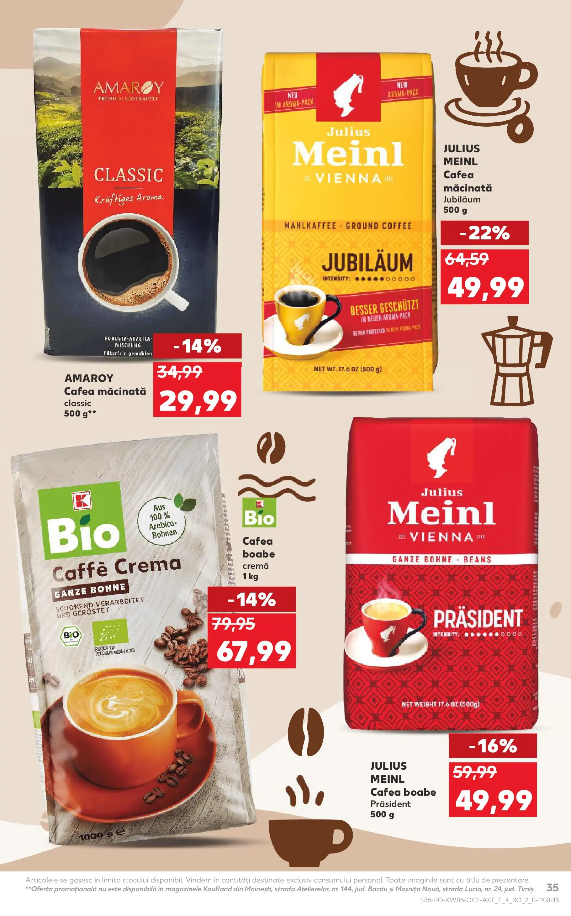 Catalog Kaufland - Ploiești 04.02.2026 - Revista si Oferta | Pagină: 35 | Produse: Şerit ödül, Cremă, Cafea
