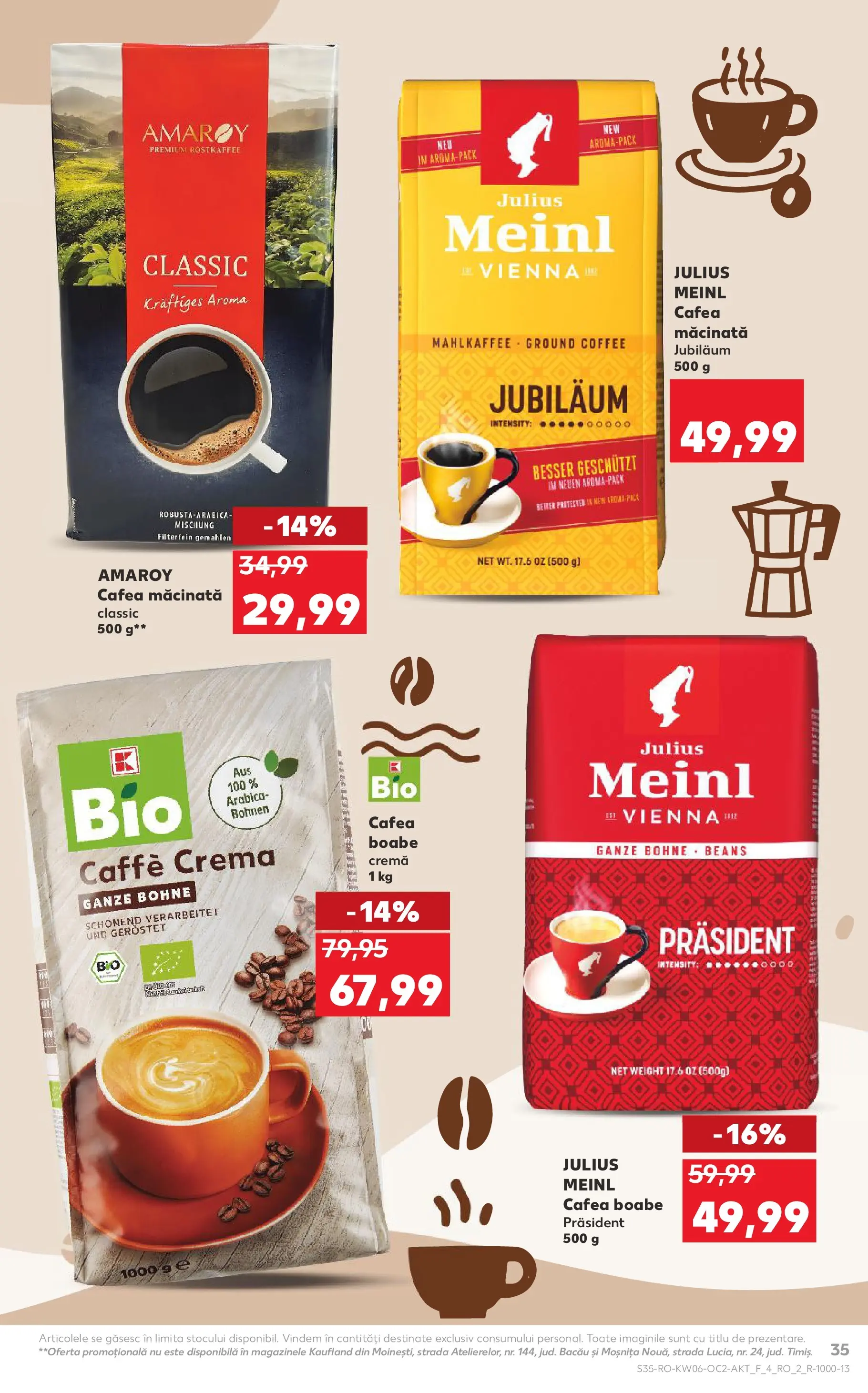 Catalog Kaufland - Arad 04.02.2026 - Revista si Oferta | Pagină: 35 | Produse: Şerit ödül, Cremă, Cafea