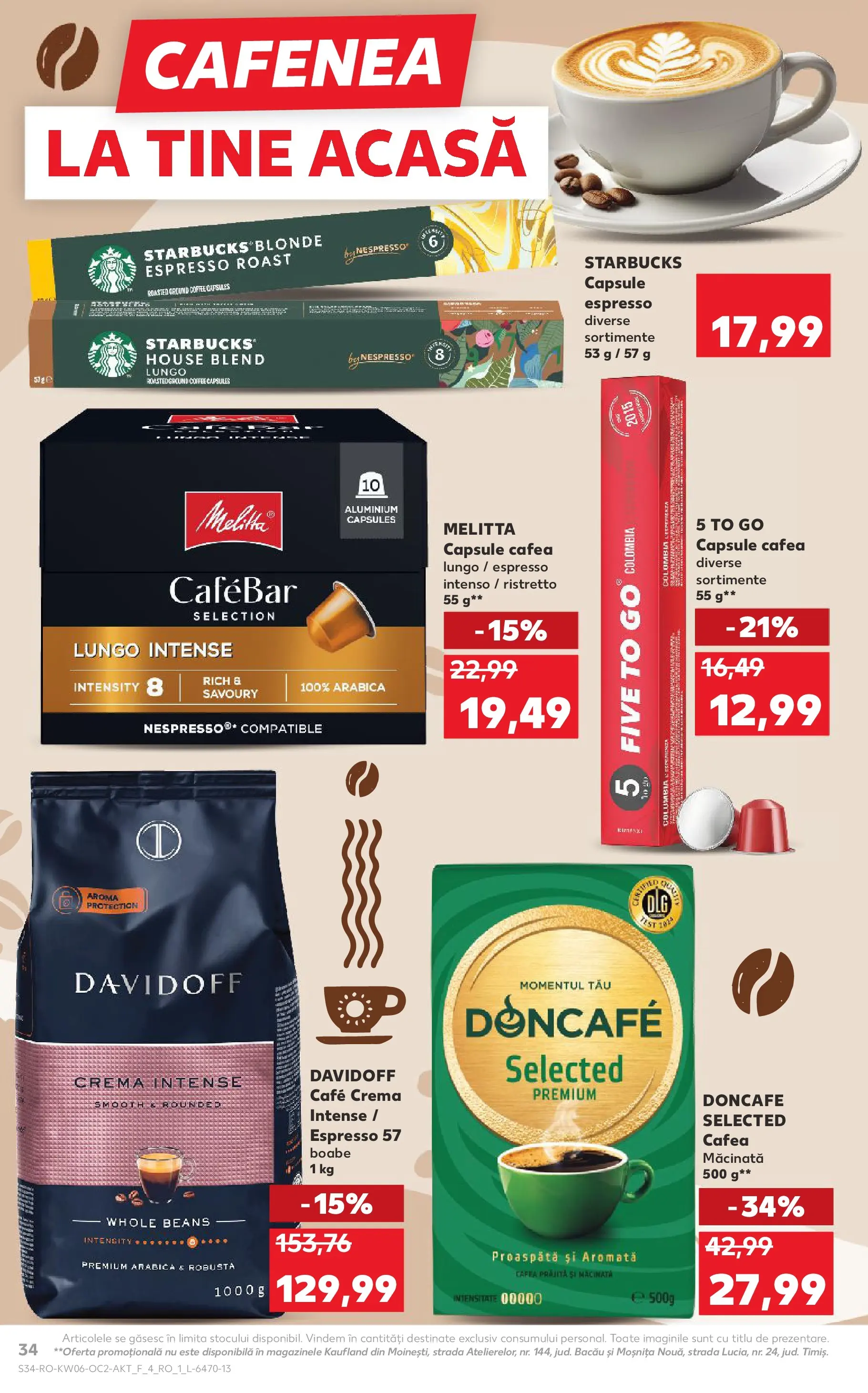 Catalog Kaufland - Viseu de Sus 04.02.2026 - Revista si Oferta | Pagină: 34 | Produse: Cremă, Cafea