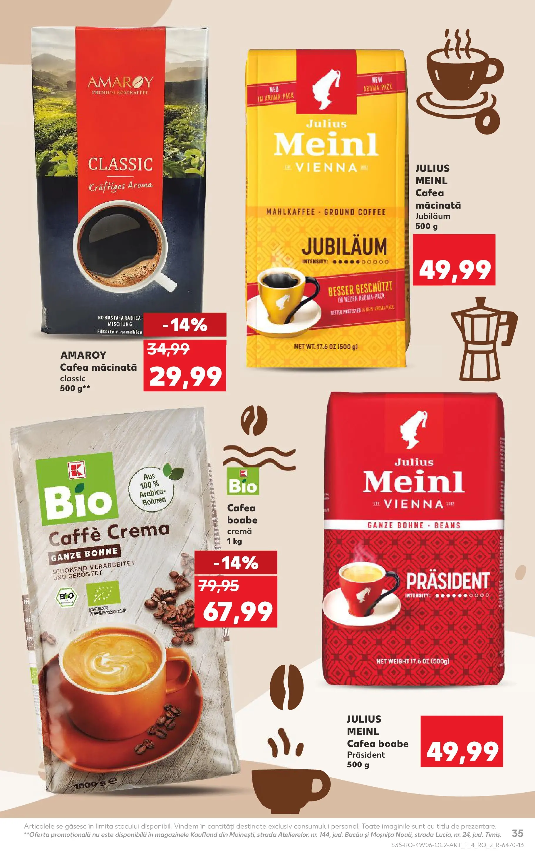 Catalog Kaufland - Viseu de Sus 04.02.2026 - Revista si Oferta | Pagină: 35 | Produse: Şerit ödül, Cremă, Cafea