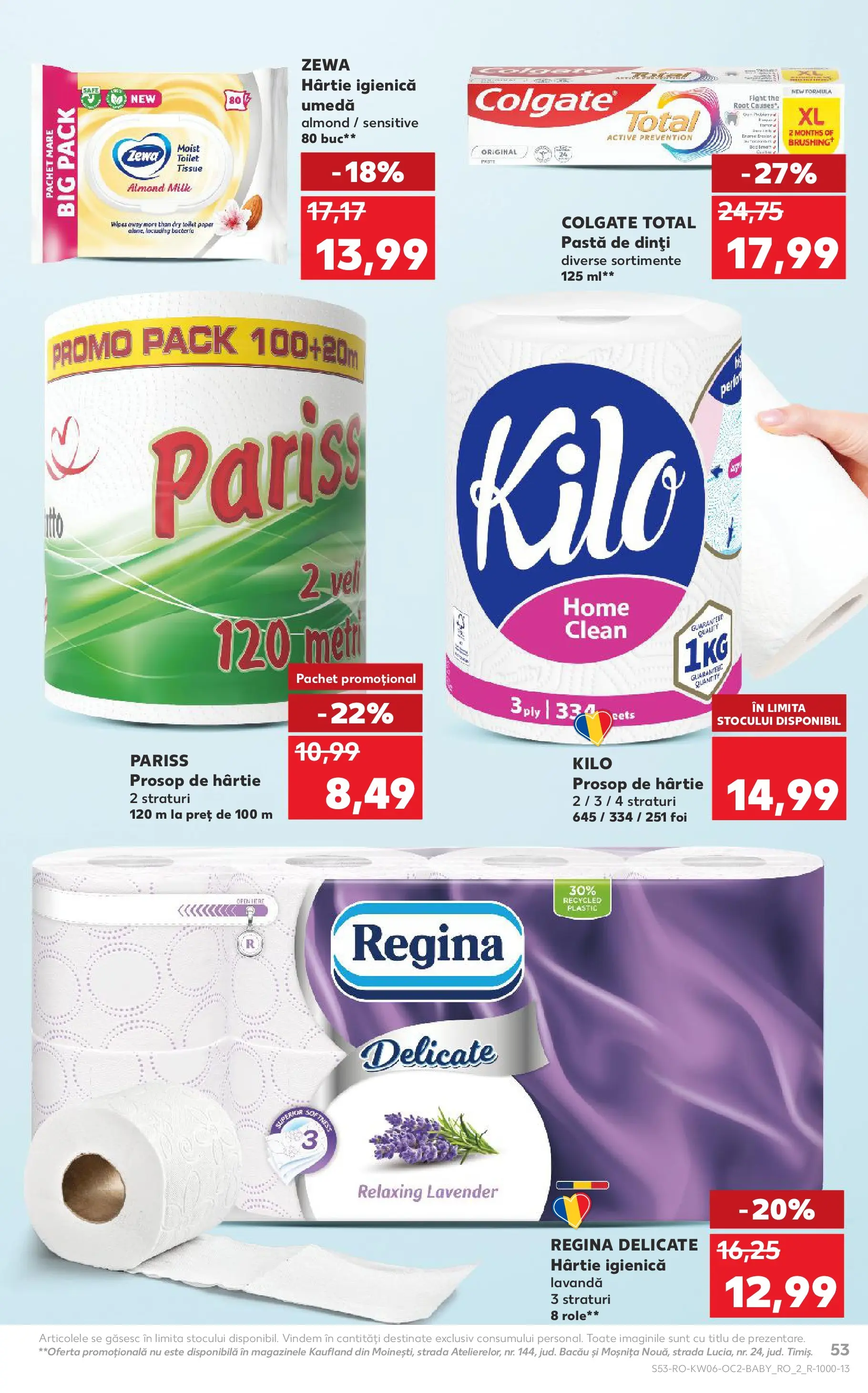 Catalog Kaufland - Arad 04.02.2026 - Revista si Oferta | Pagină: 53 | Produse: Pomelo, Role, Pastă de dinți