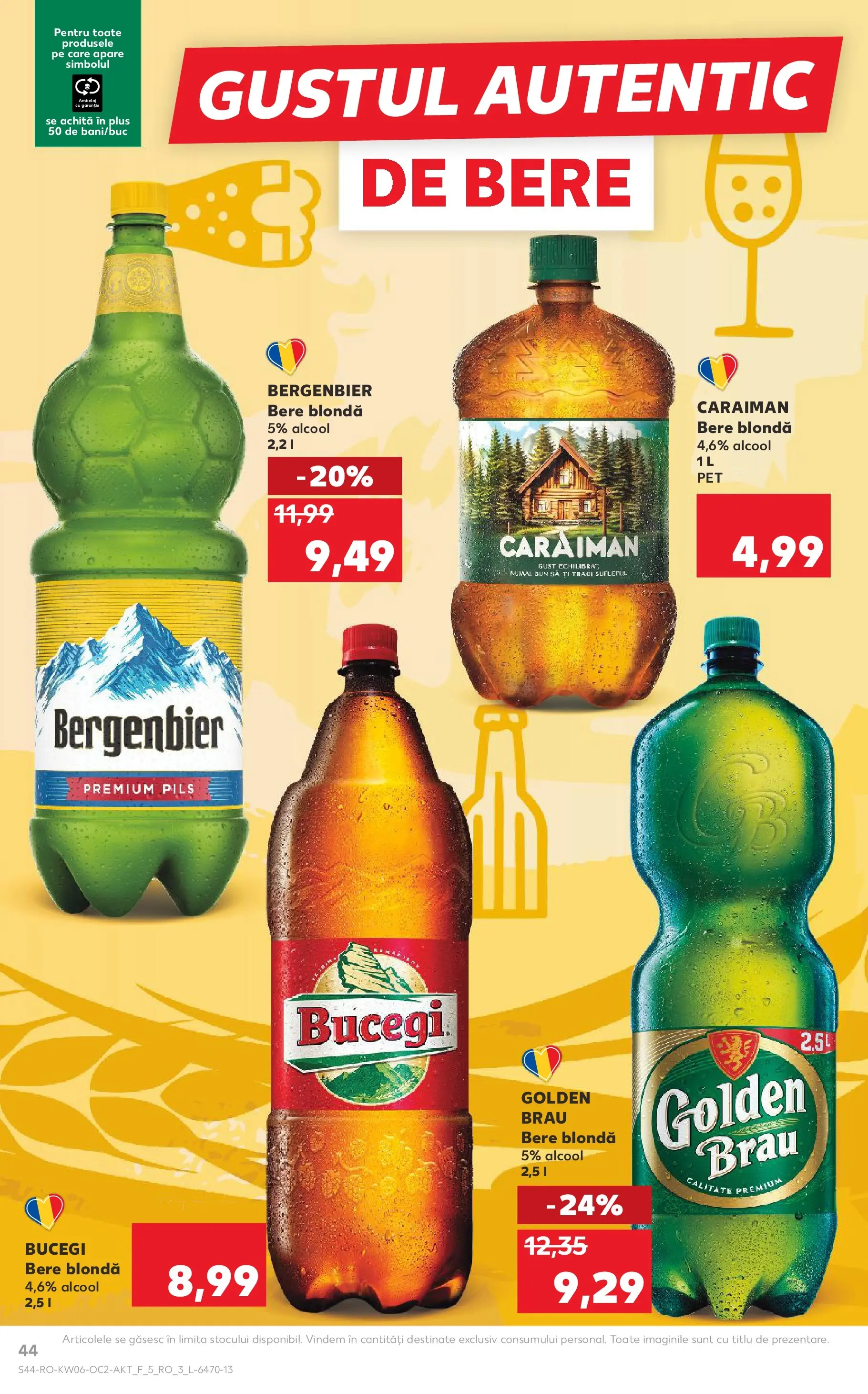 Catalog Kaufland - Viseu de Sus 04.02.2026 - Revista si Oferta | Pagină: 44 | Produse: Atıştırmalık, Bere, Plastik Kulübe