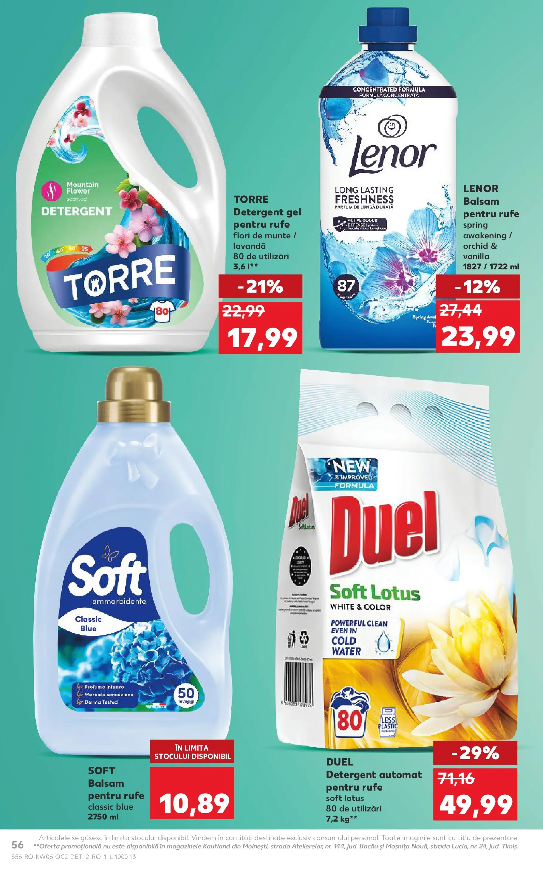 Catalog Kaufland - Arad 04.02.2026 - Revista si Oferta | Pagină: 56 | Produse: Pomelo, Kedi Ödül Oyuncakları, Yorgan, Detergent